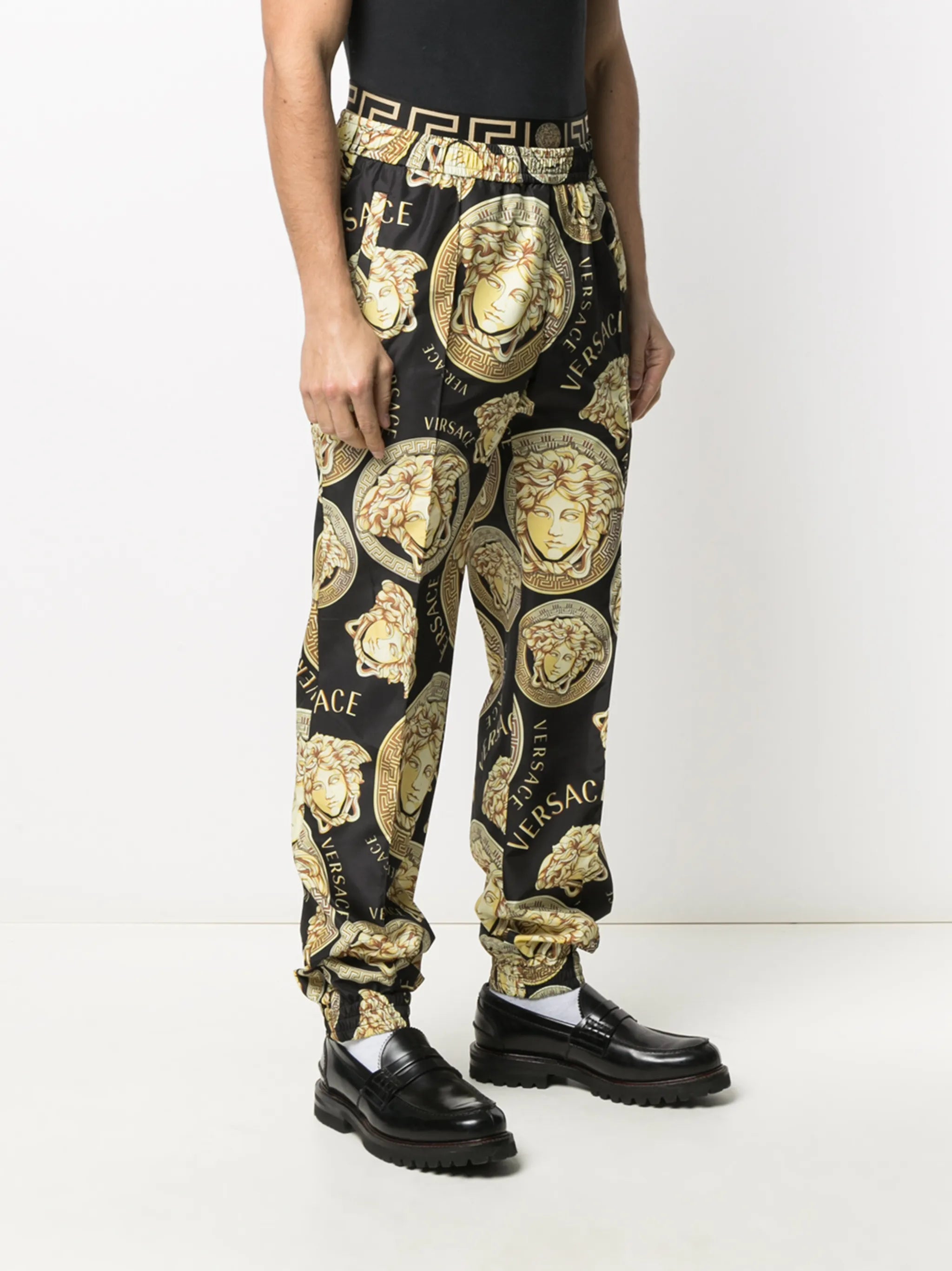 graphic-print track pants