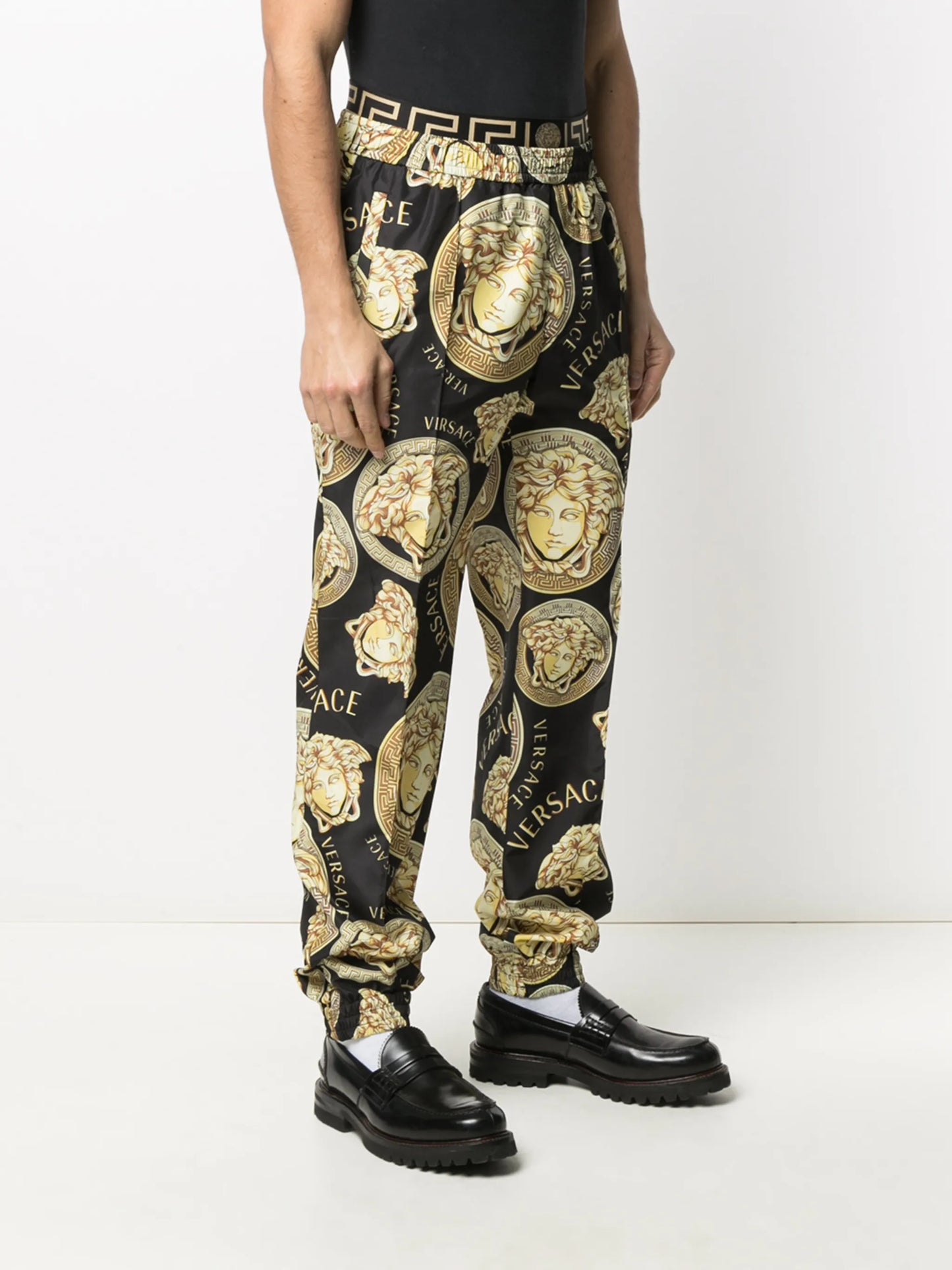 graphic-print track pants