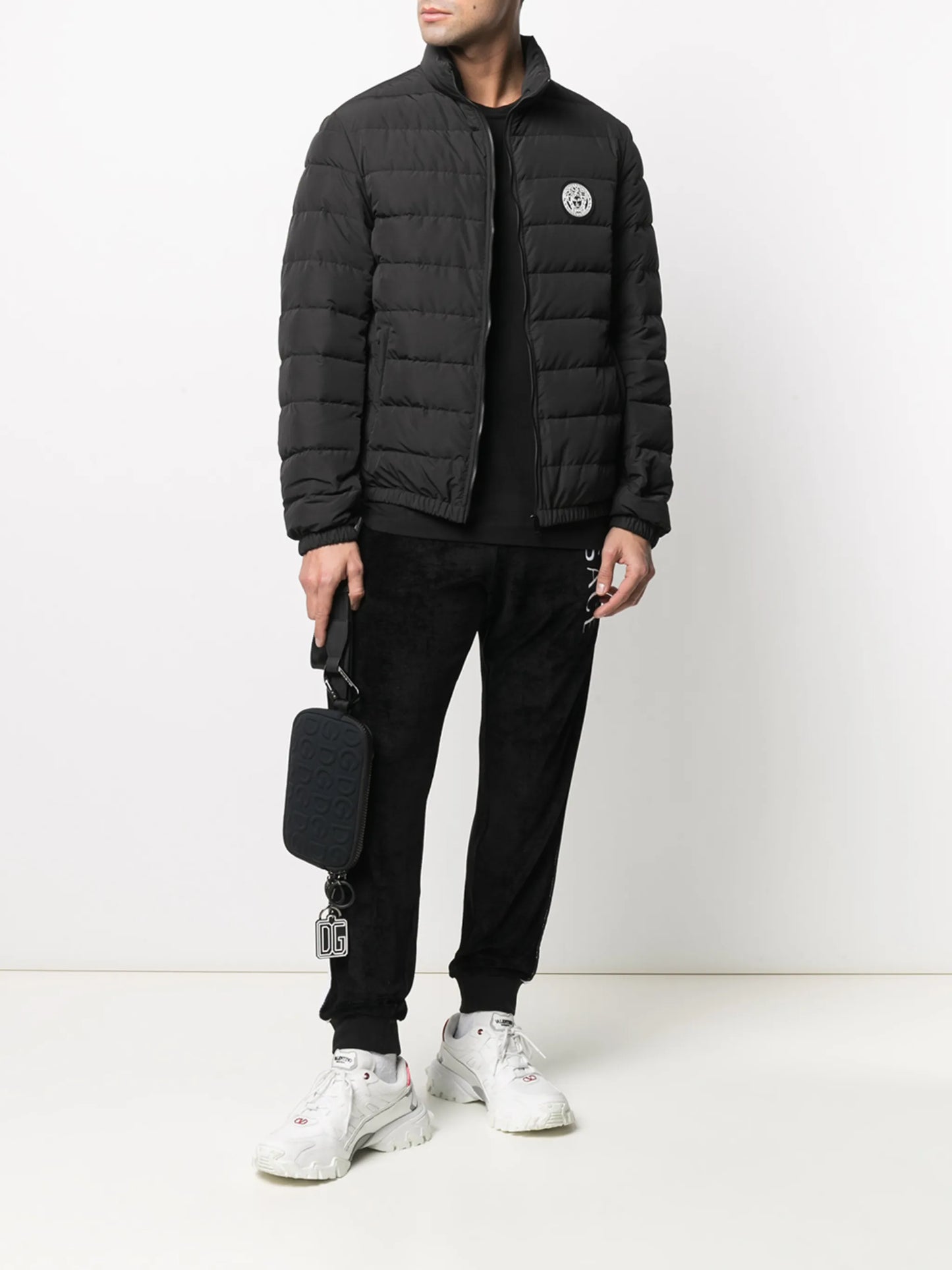 Medusa-head padded jacket