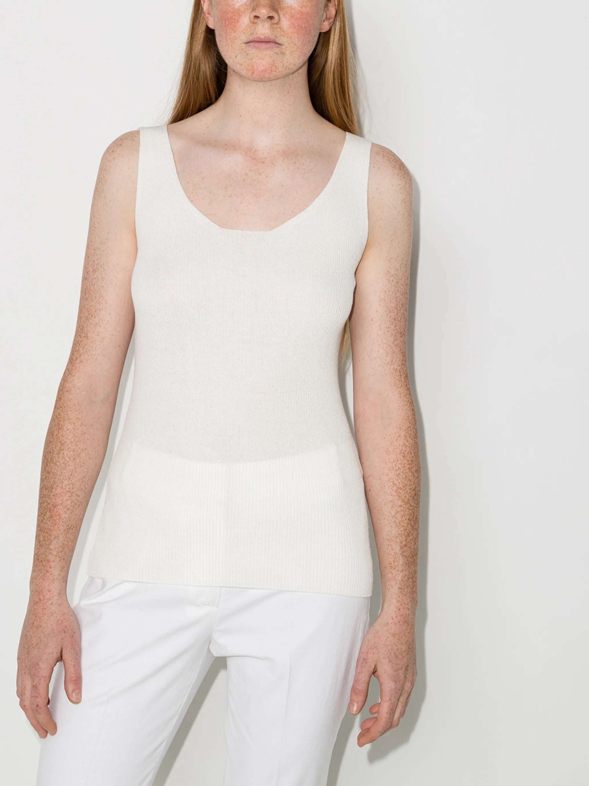 long ribbed tank top