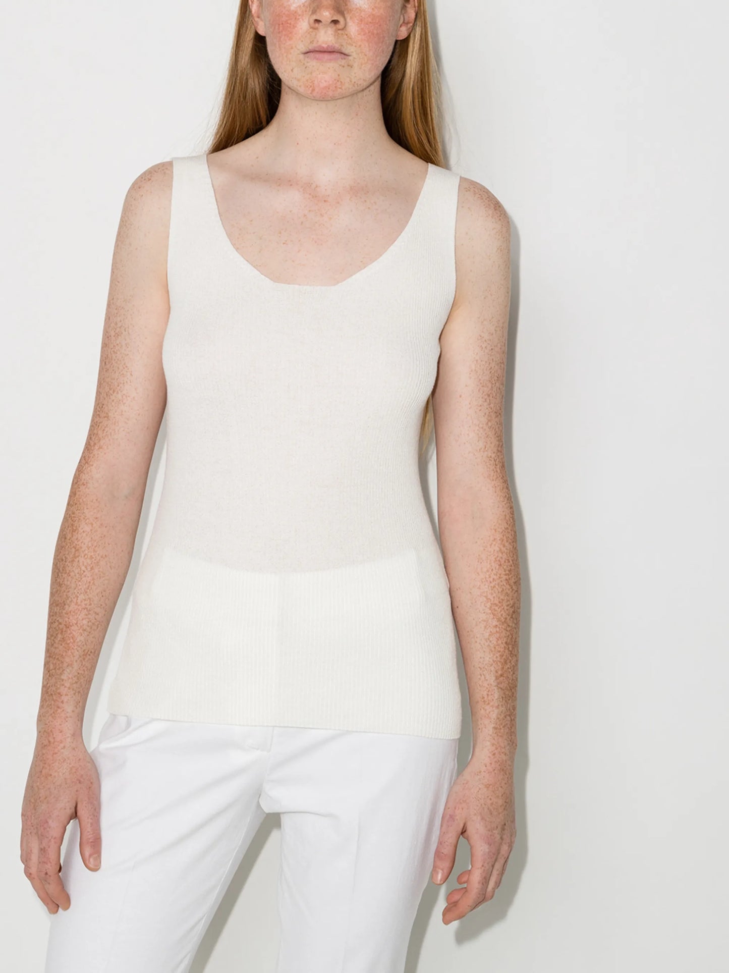 long ribbed tank top