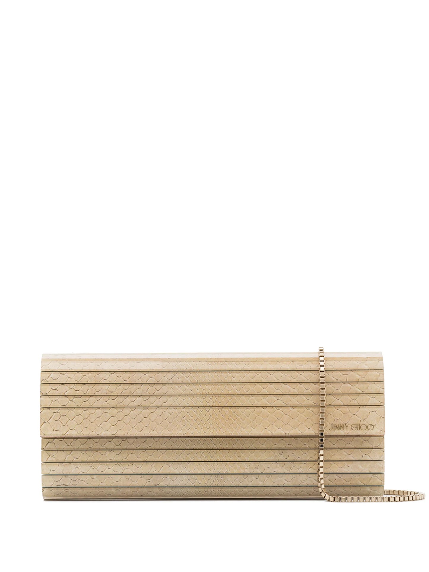 Sweetie lizard-effect clutch bag
