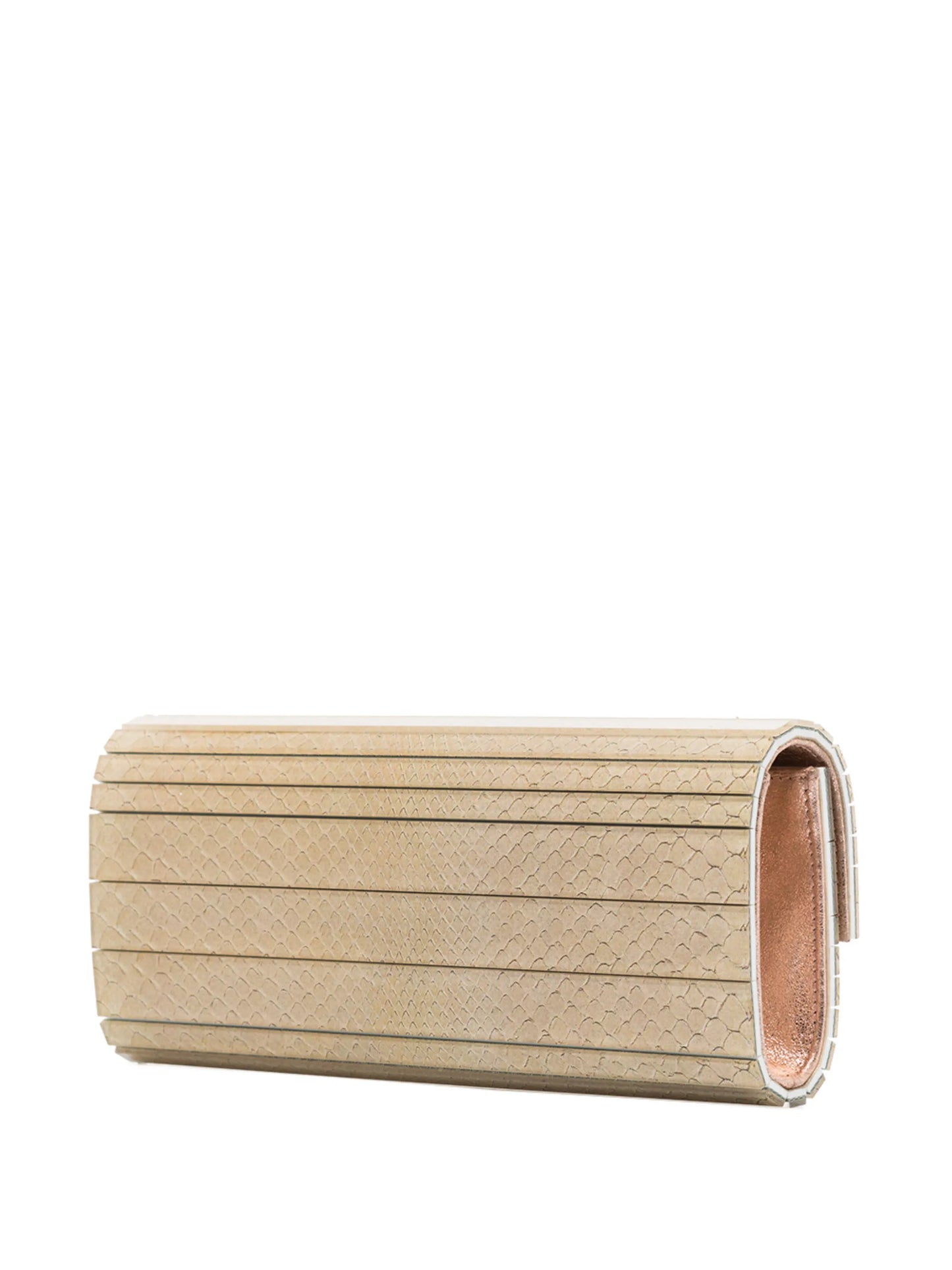 Sweetie lizard-effect clutch bag