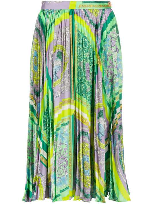 Barocco Mosaic print midi skirt