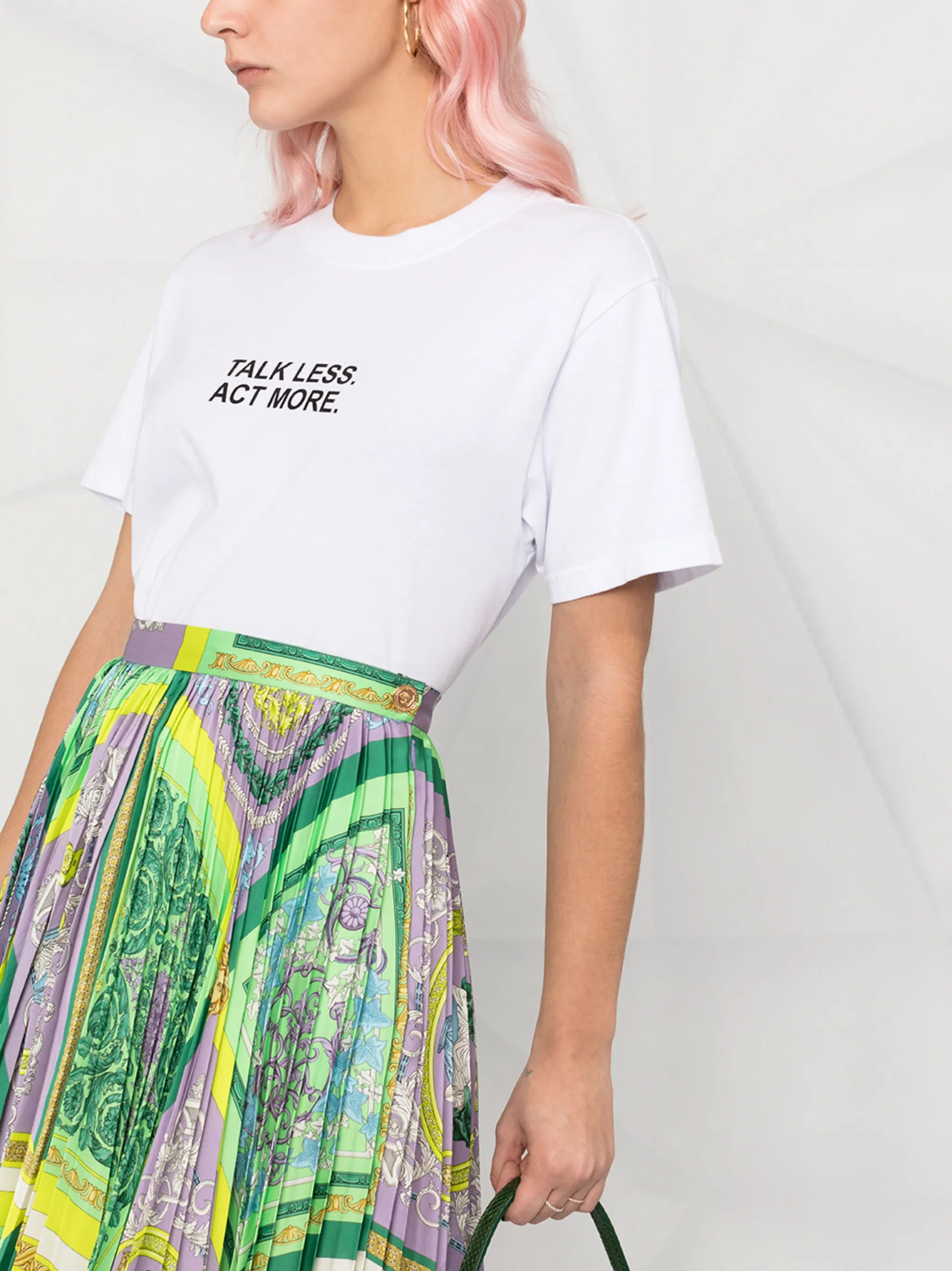 Barocco Mosaic print midi skirt