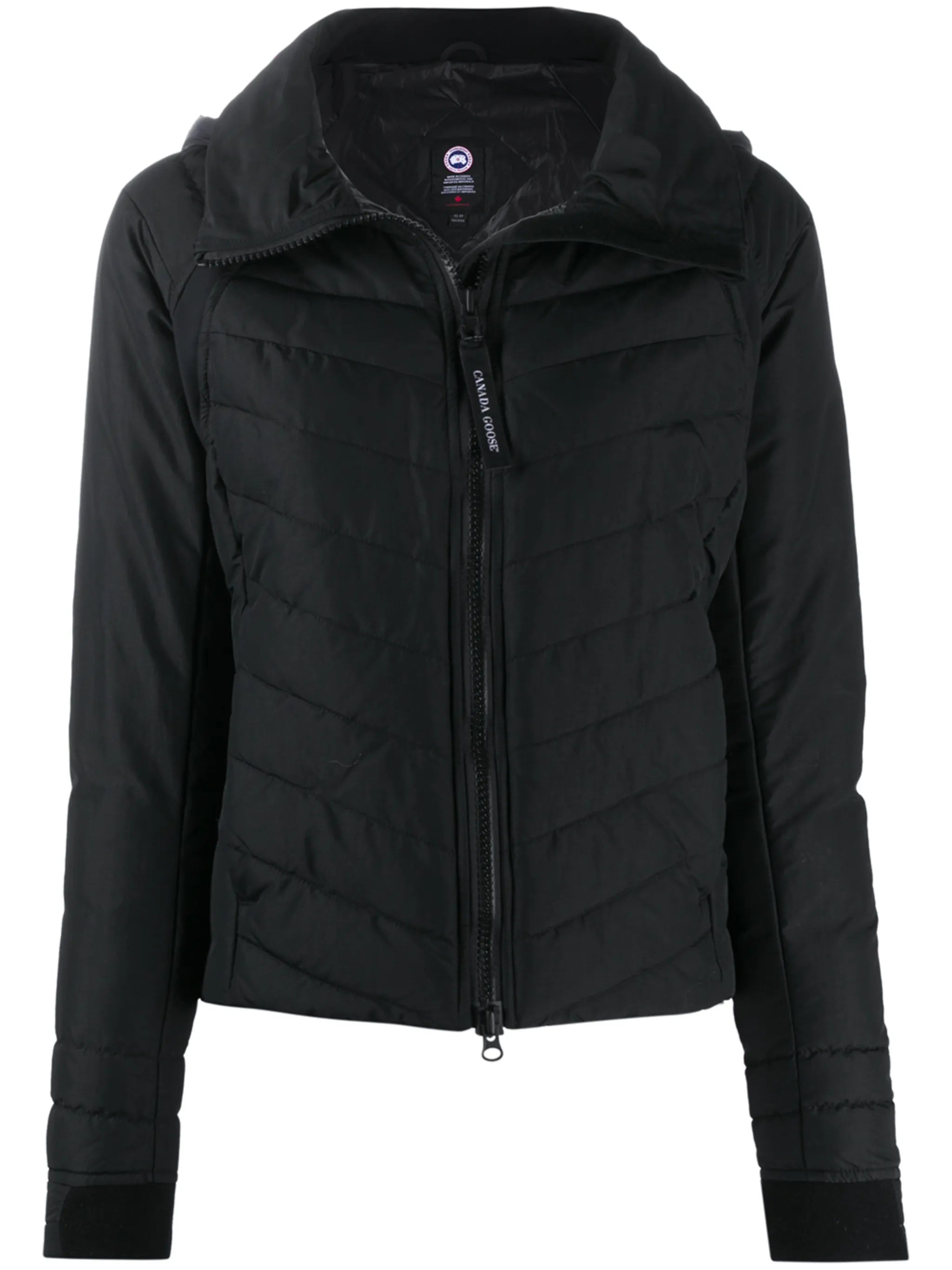 logo patch padded jacket