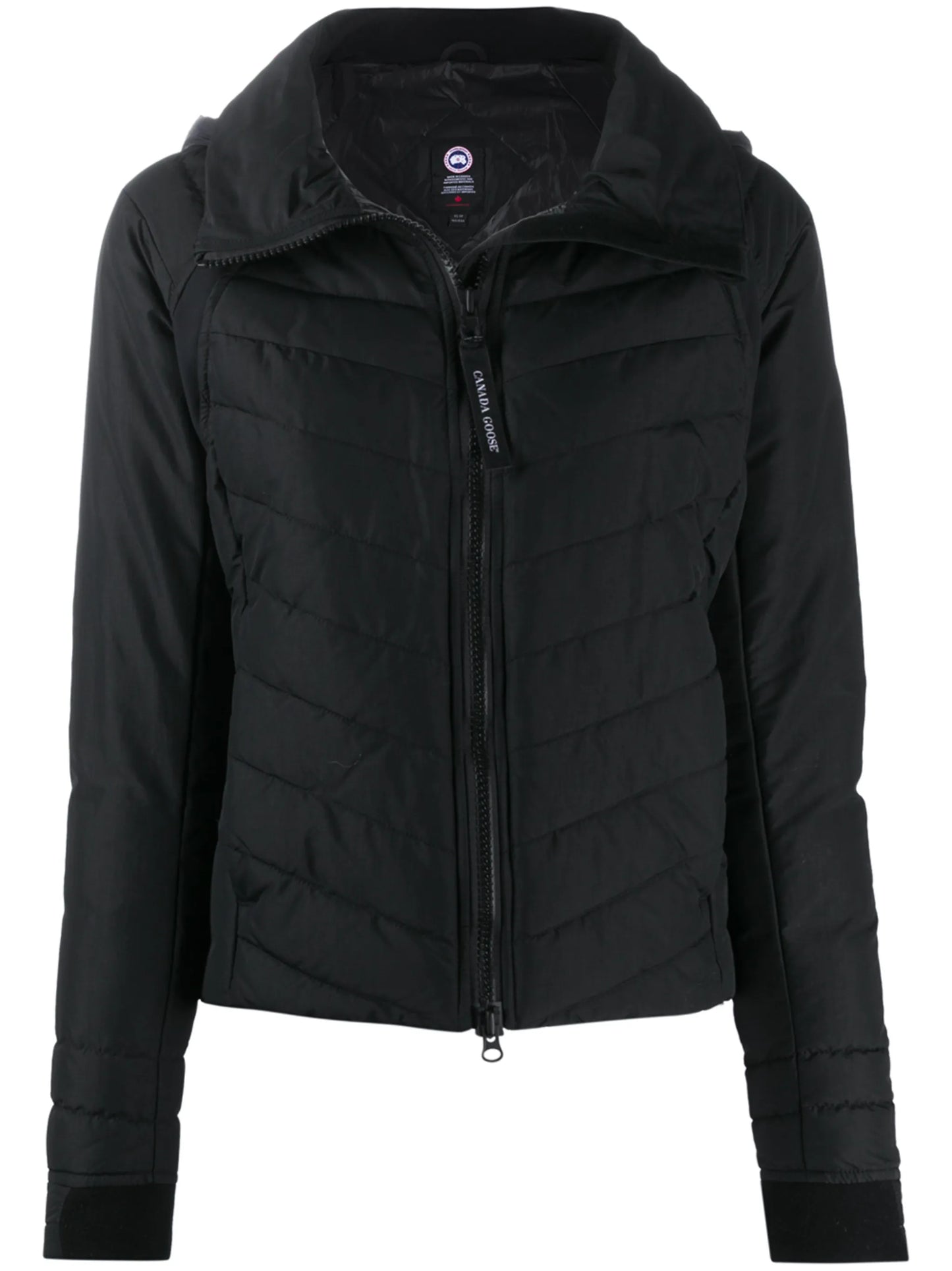 logo patch padded jacket