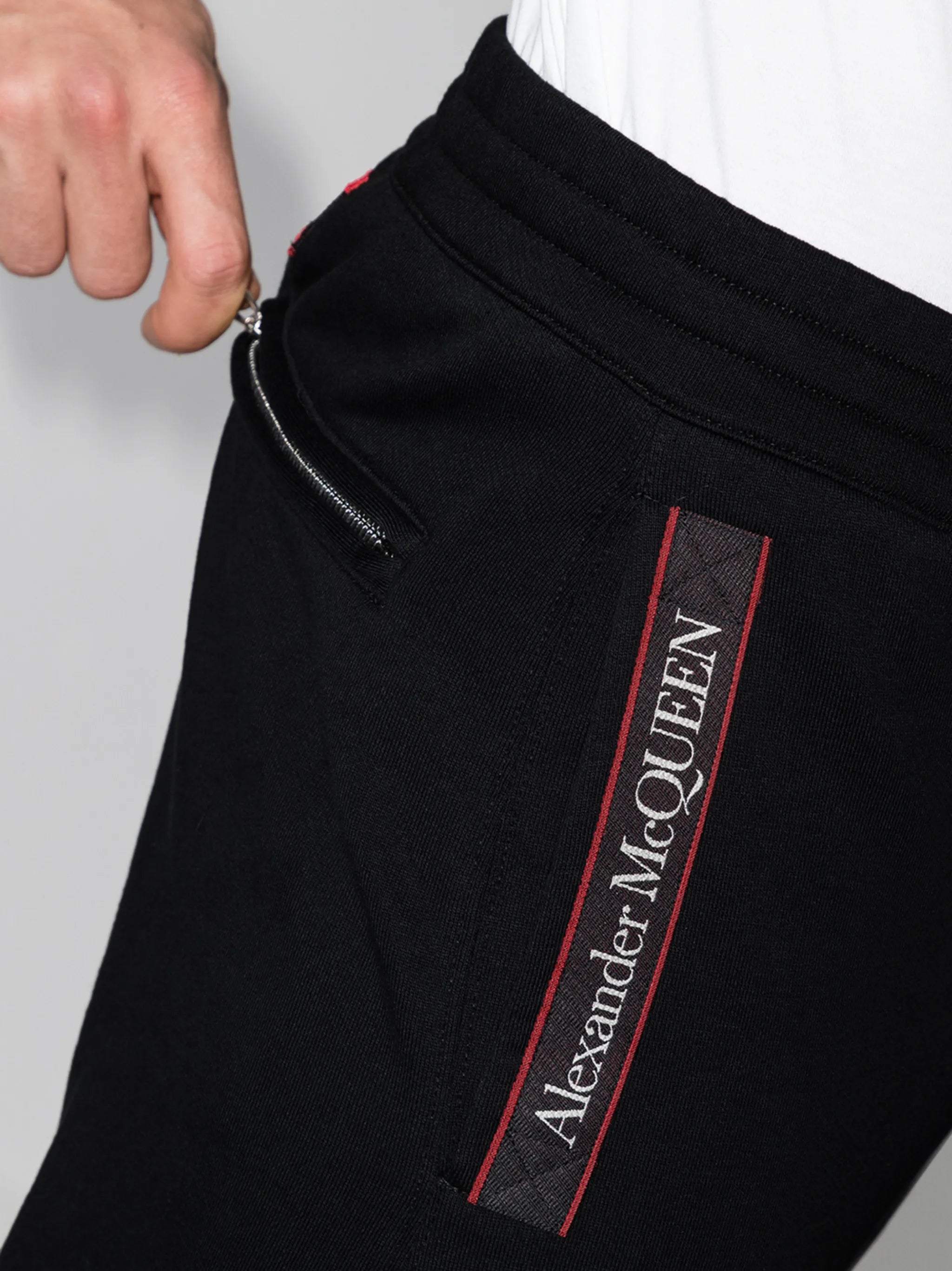 logo-tape straight-leg track pants