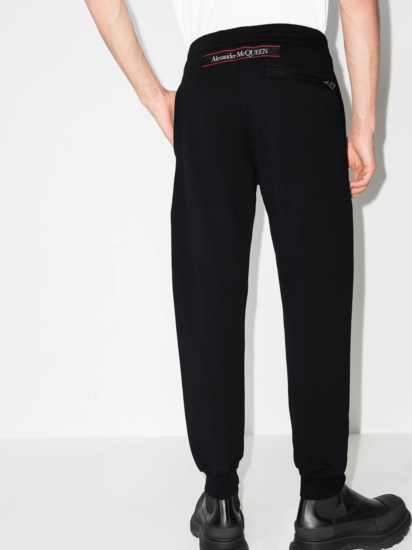 logo-tape straight-leg track pants