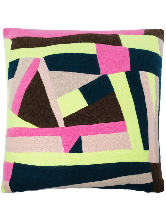 abstract pattern panel cushion