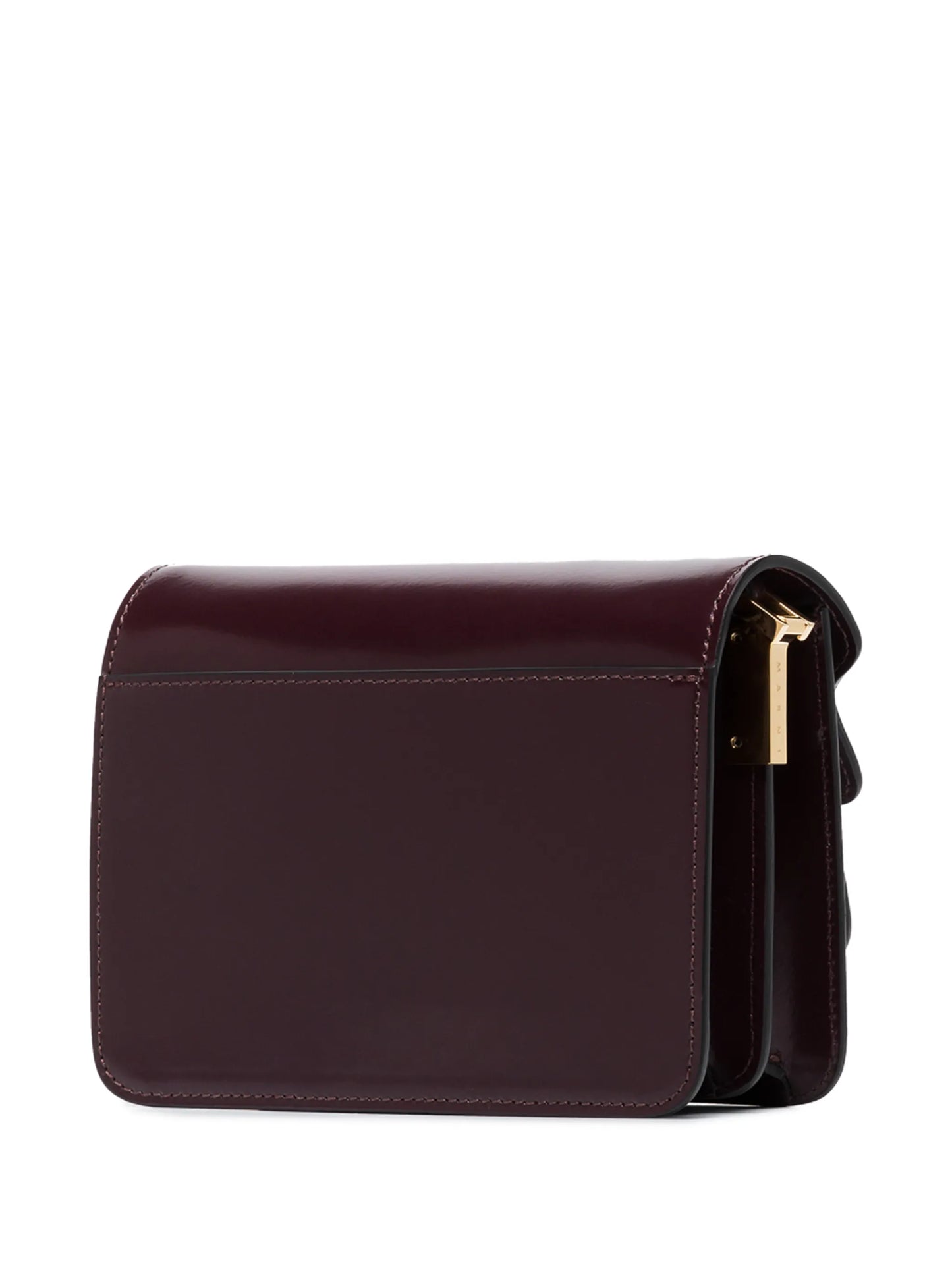 Trunk leather shoulder bag