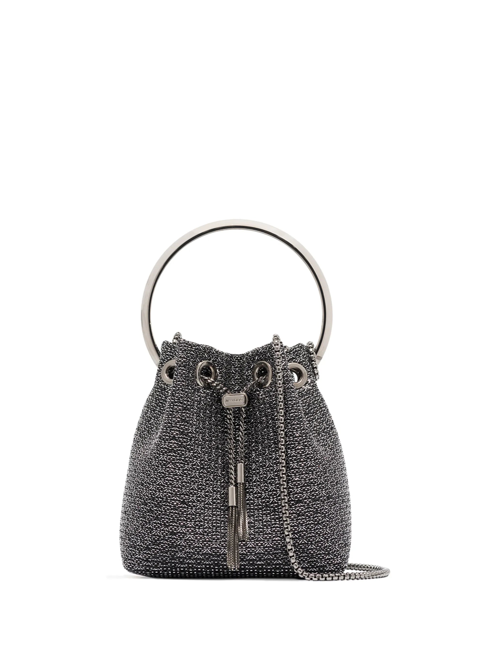 metallic Bon Bon mini bucket bag