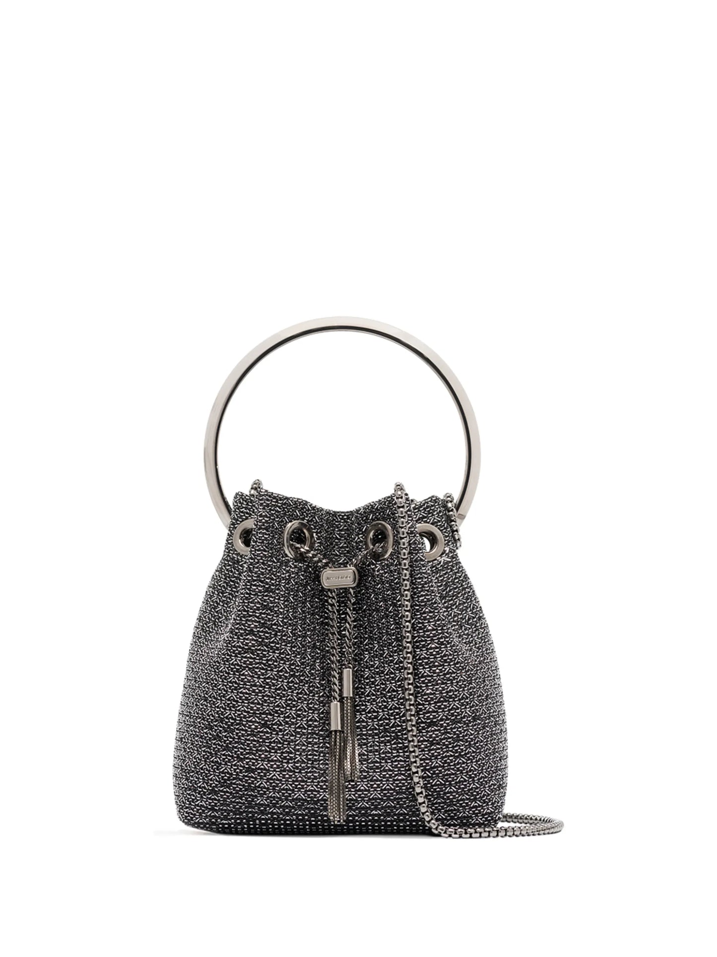 metallic Bon Bon mini bucket bag