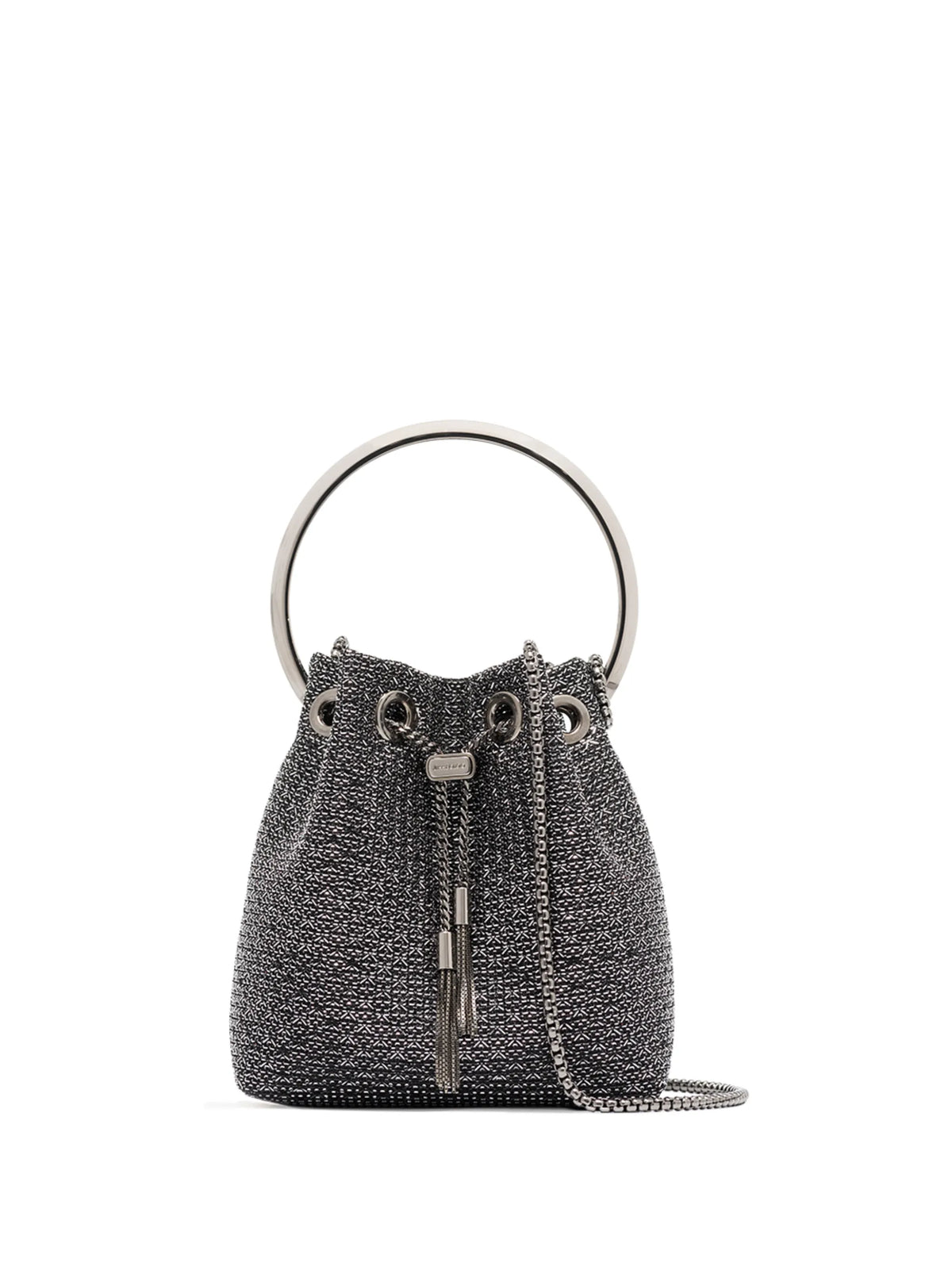 metallic Bon Bon mini bucket bag