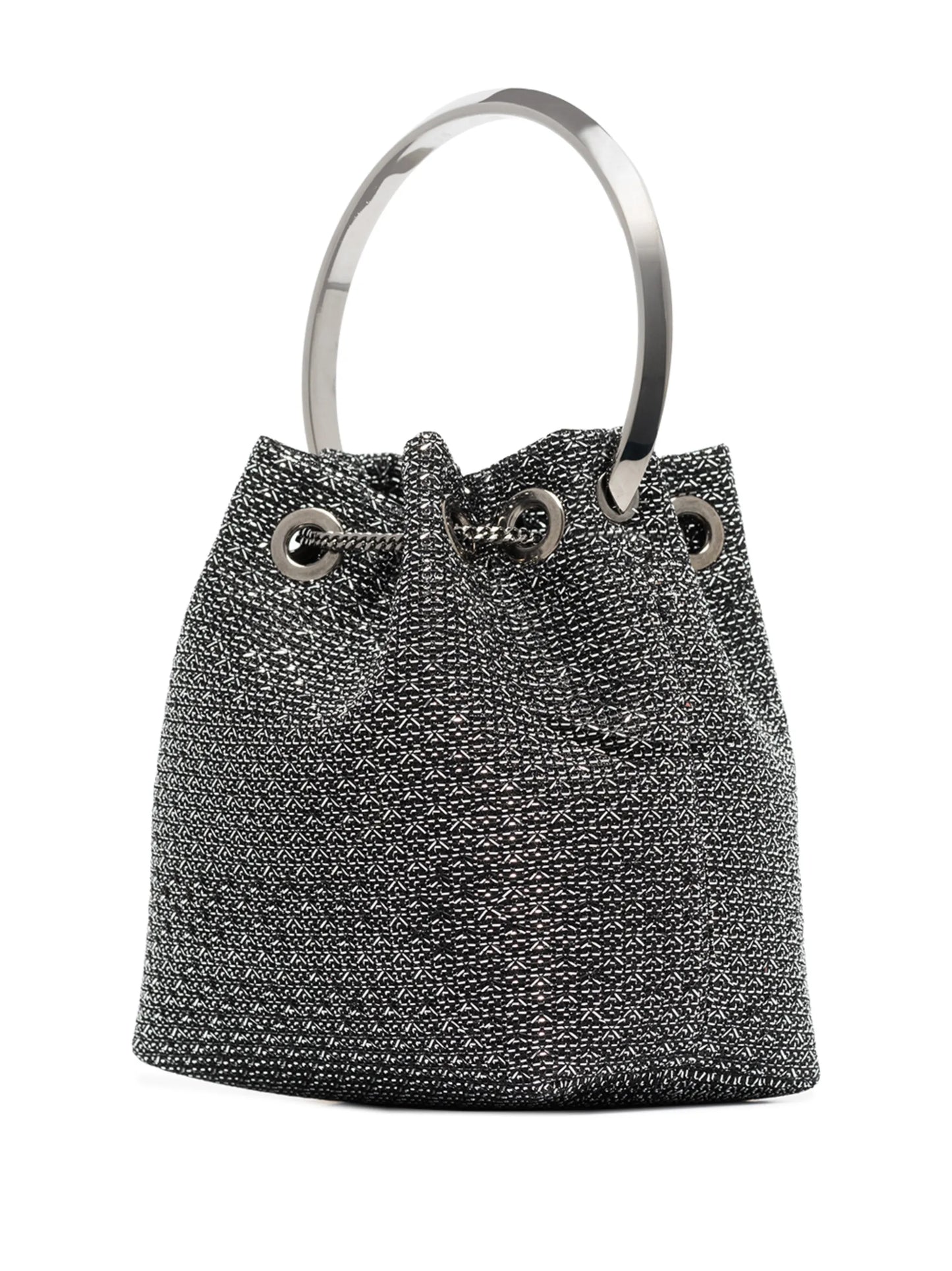 metallic Bon Bon mini bucket bag