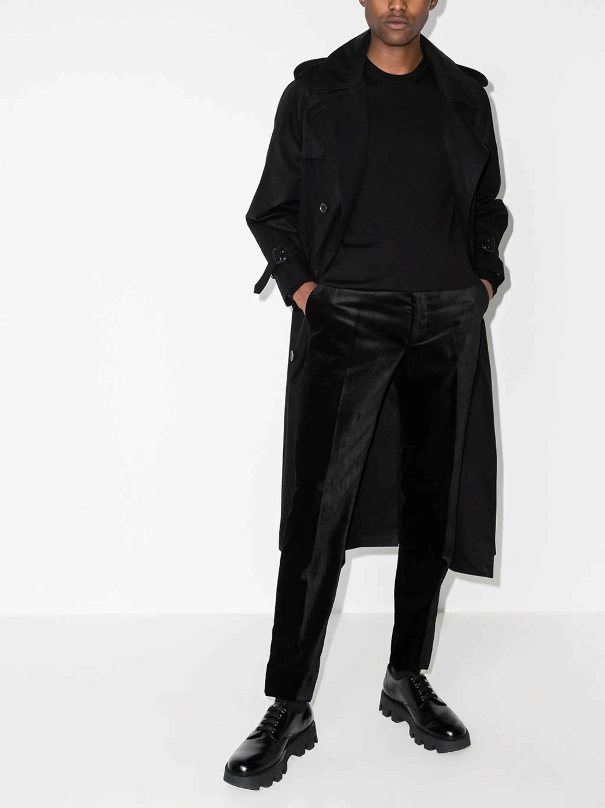 logo-tape wool jumper