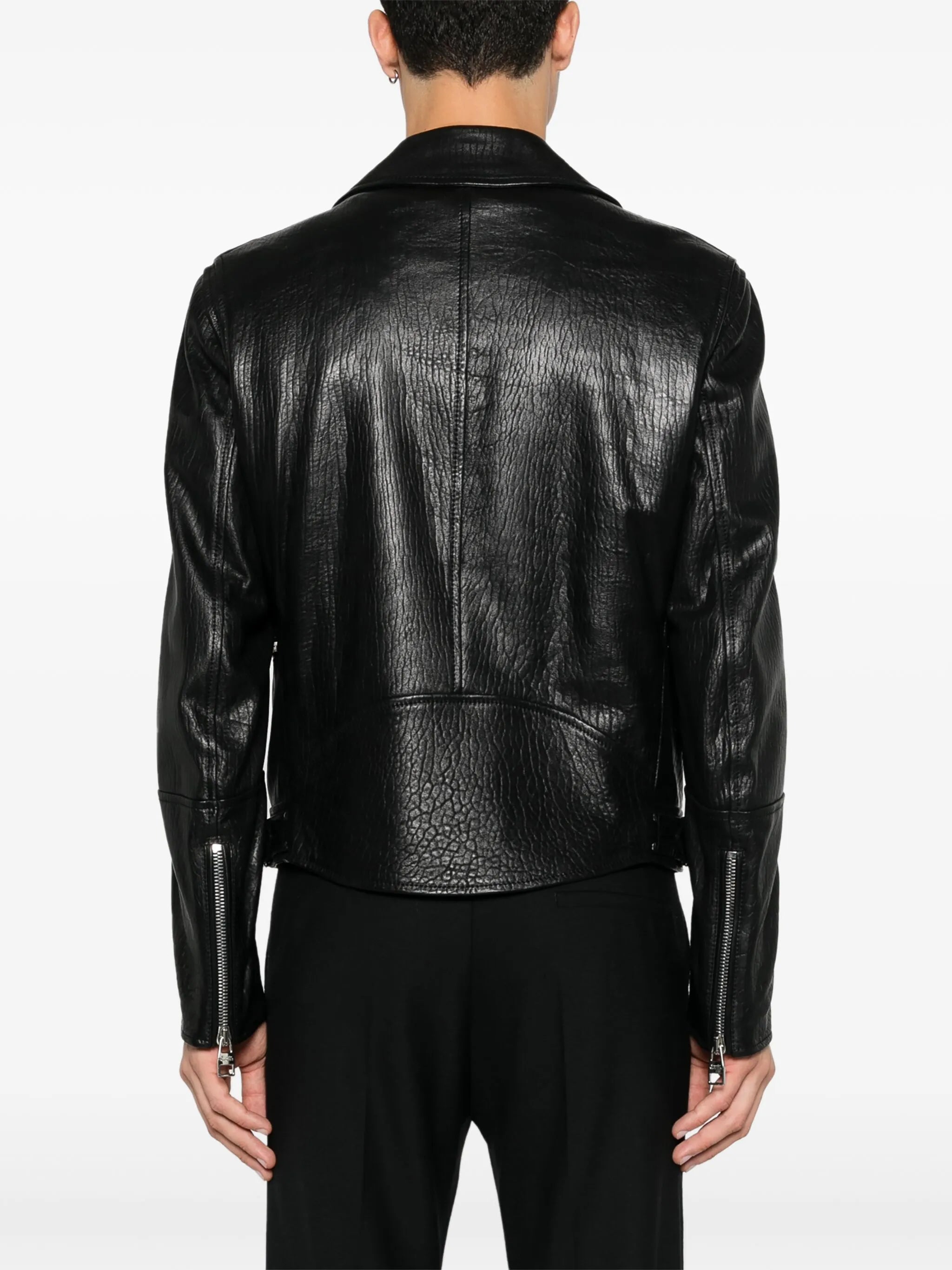 leather biker jacket