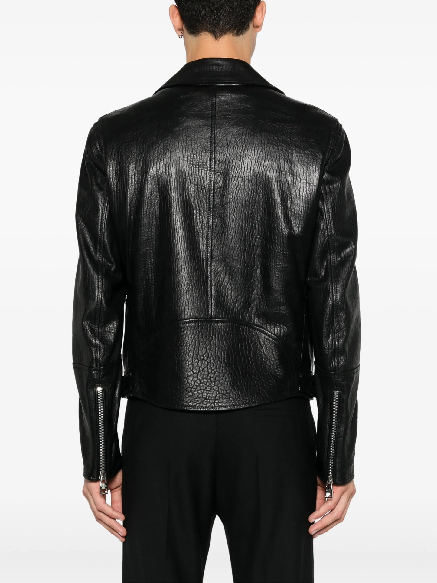 leather biker jacket