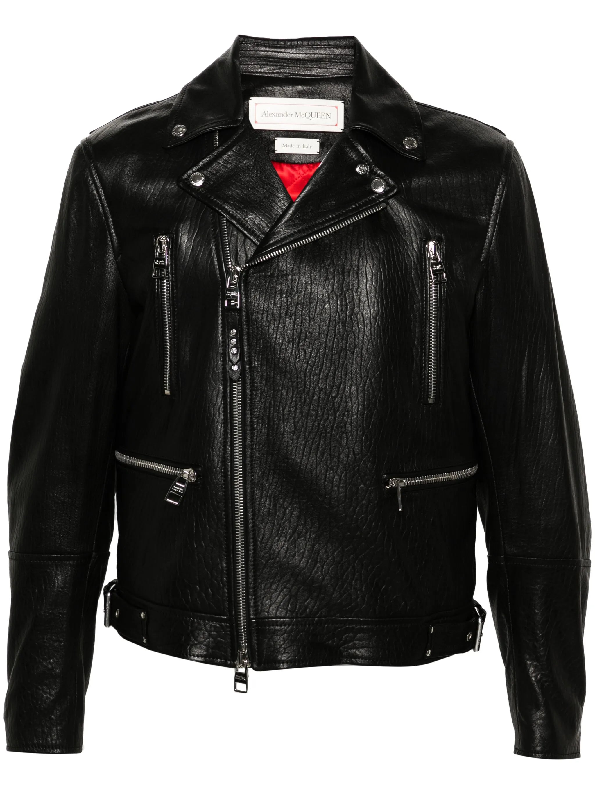 leather biker jacket