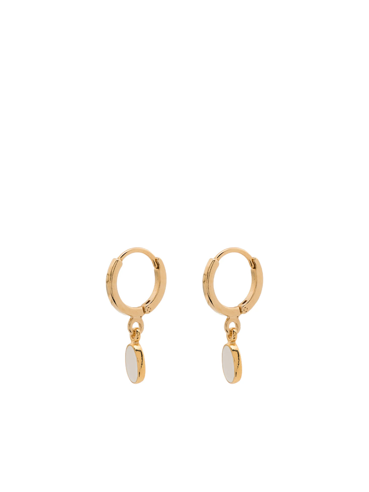 enamelled drop earrings
