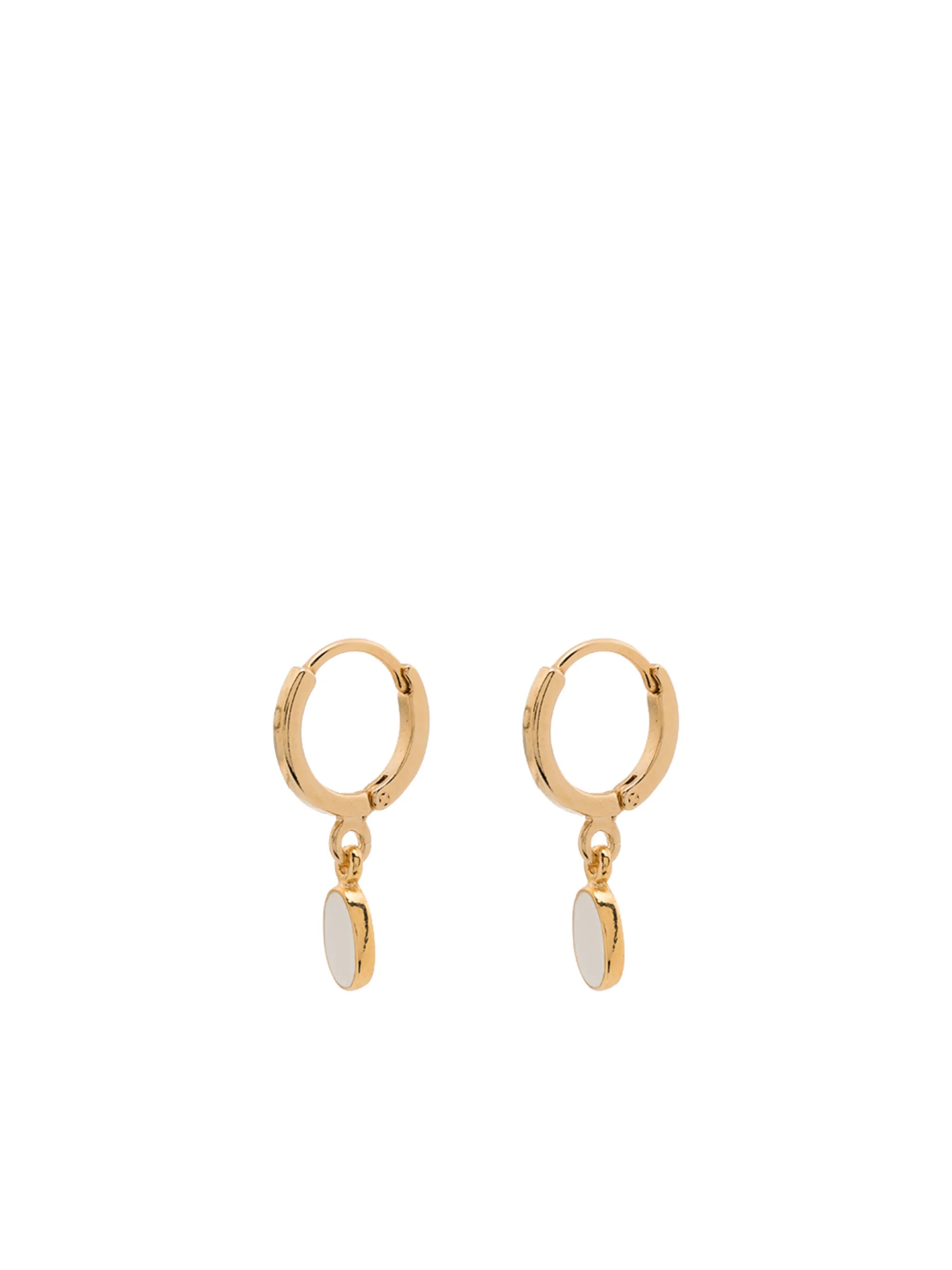 enamelled drop earrings