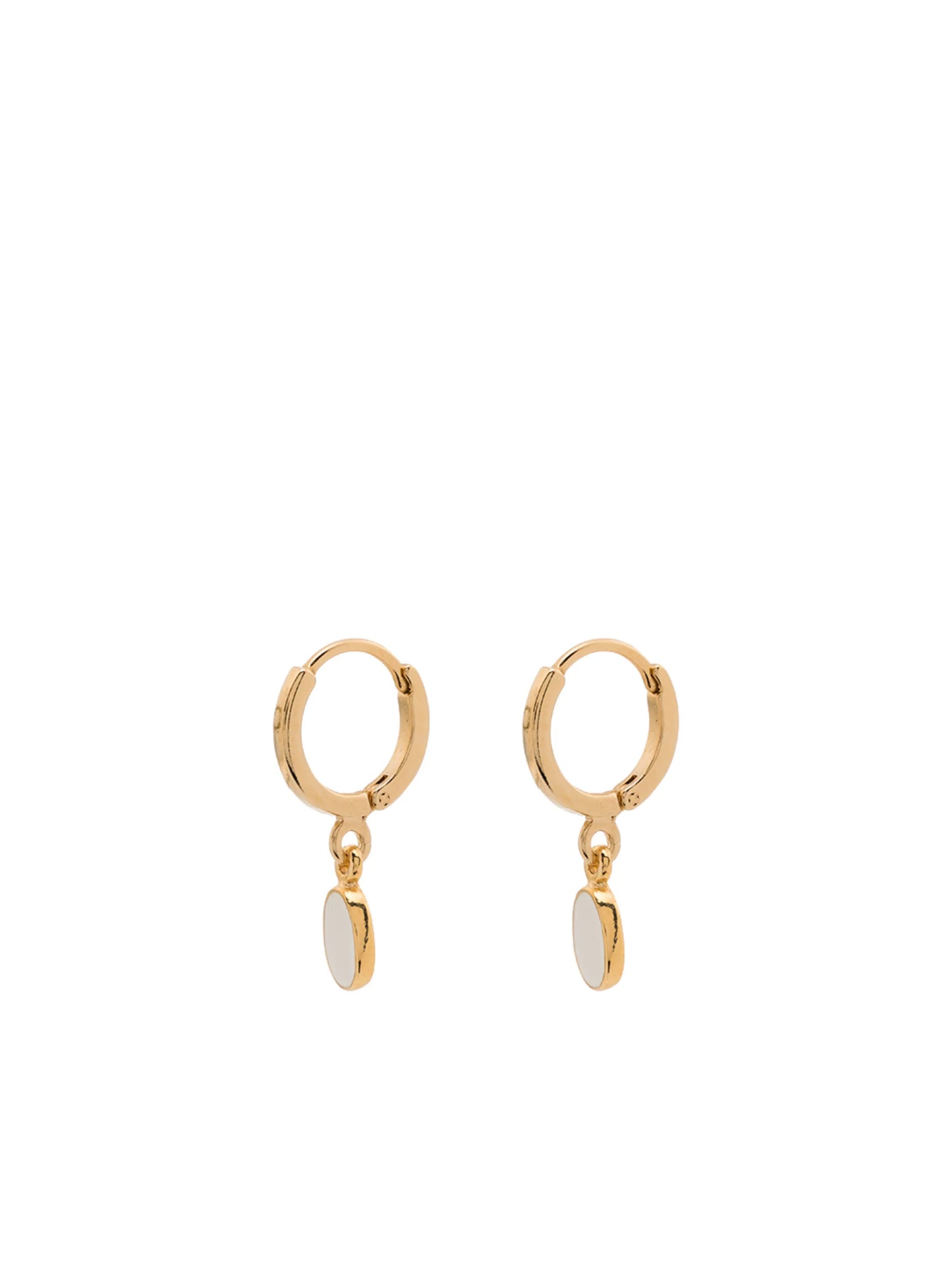 enamelled drop earrings