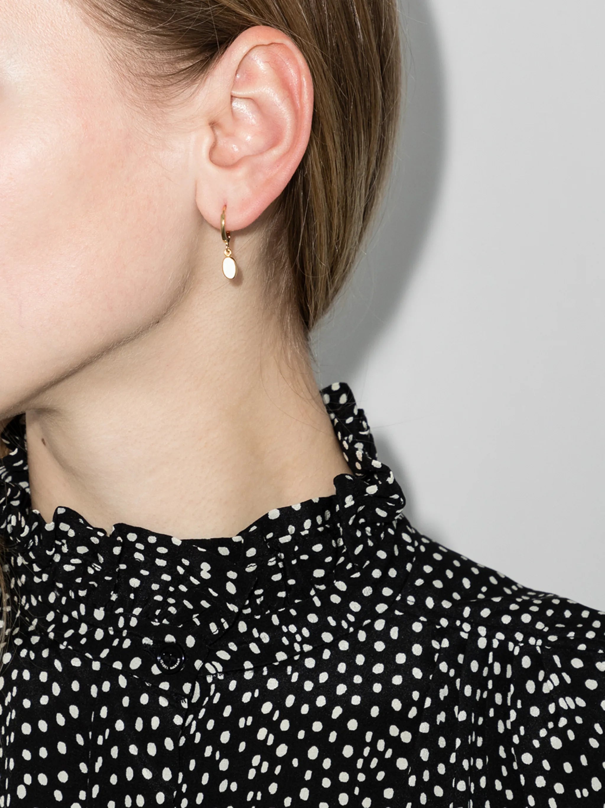 enamelled drop earrings