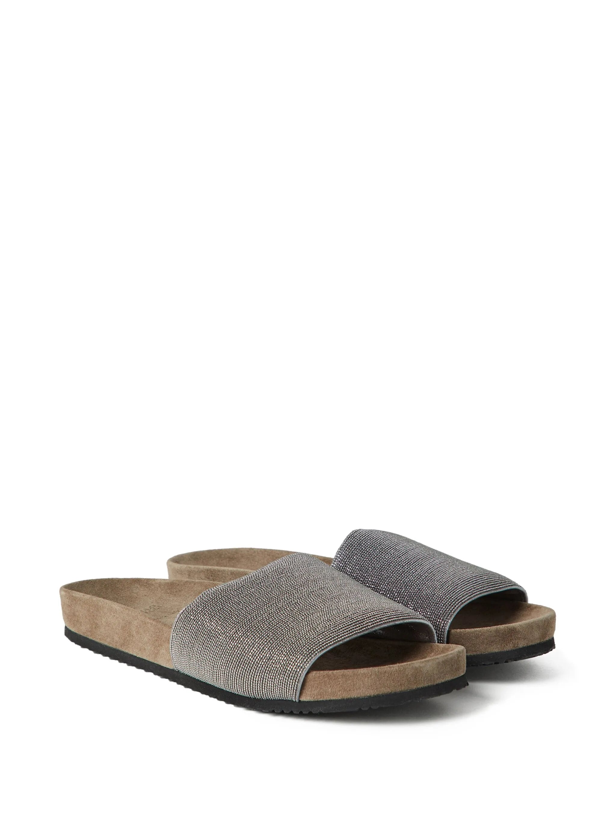 monili-embroidered band slides