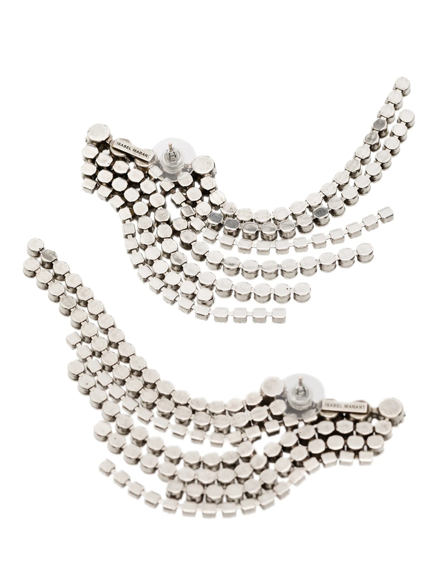 crystal-embellished drop earrings