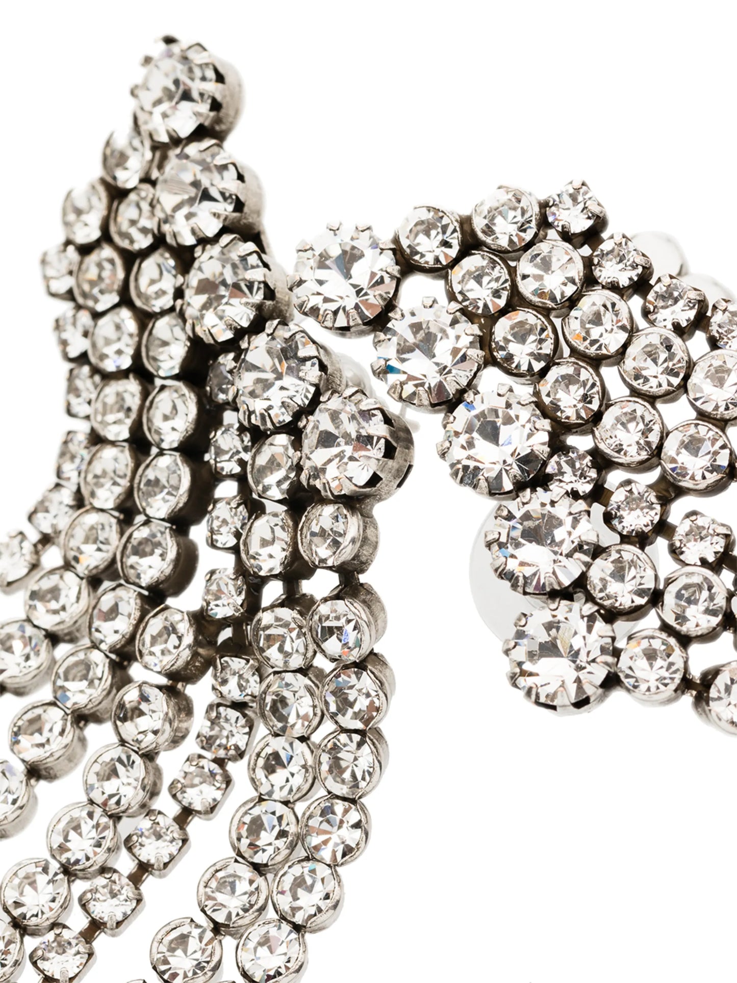 crystal-embellished drop earrings