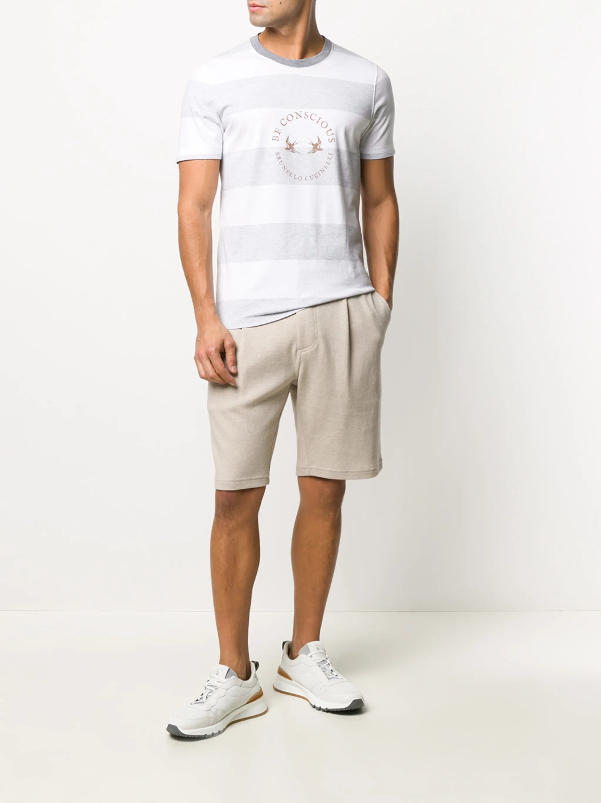 drawstring track shorts