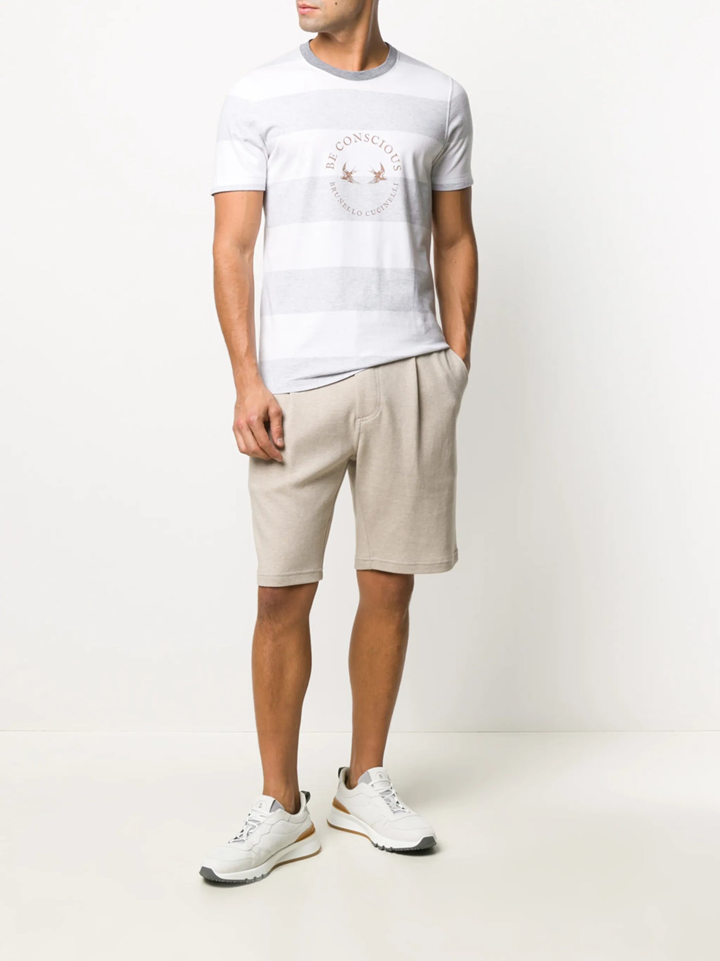 drawstring track shorts