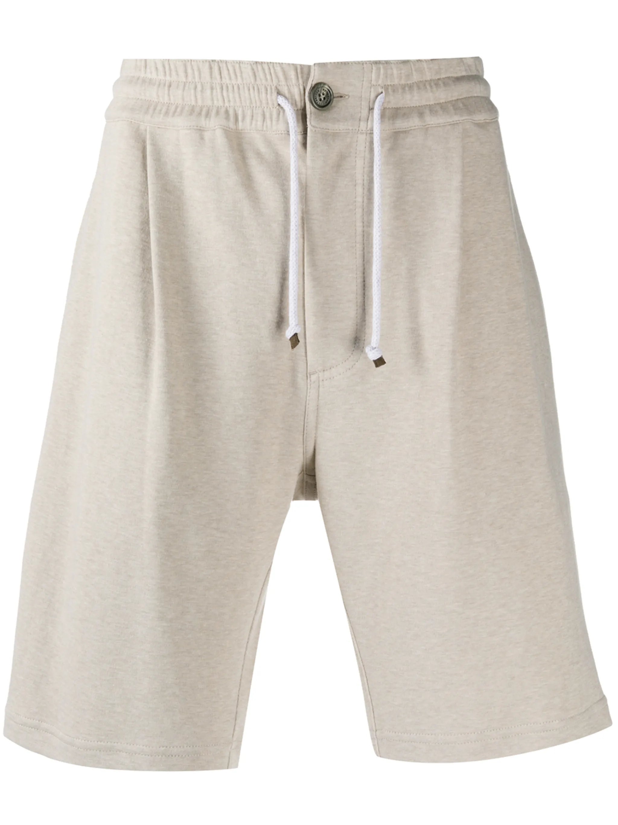 drawstring track shorts
