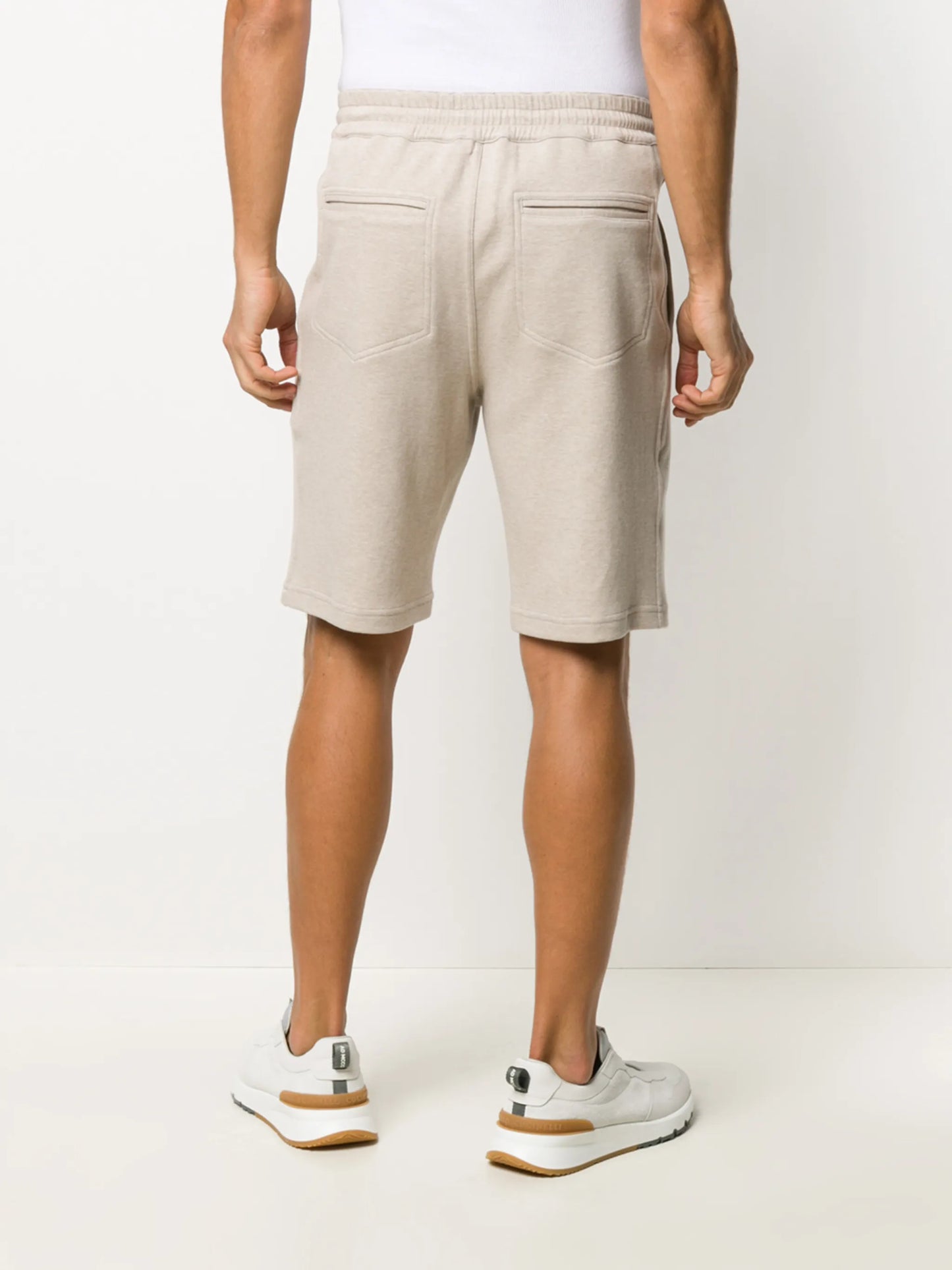 drawstring track shorts