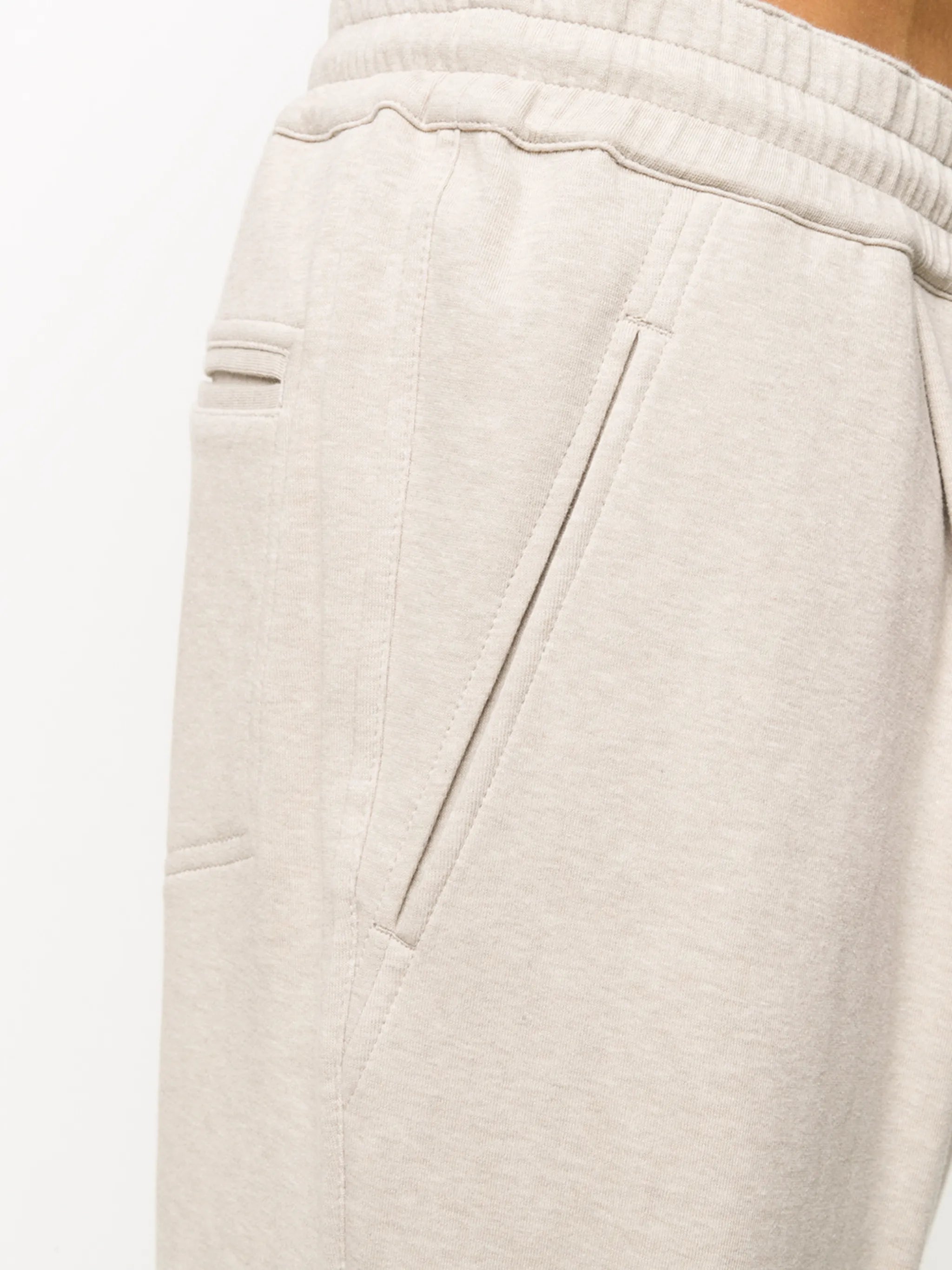 drawstring track shorts