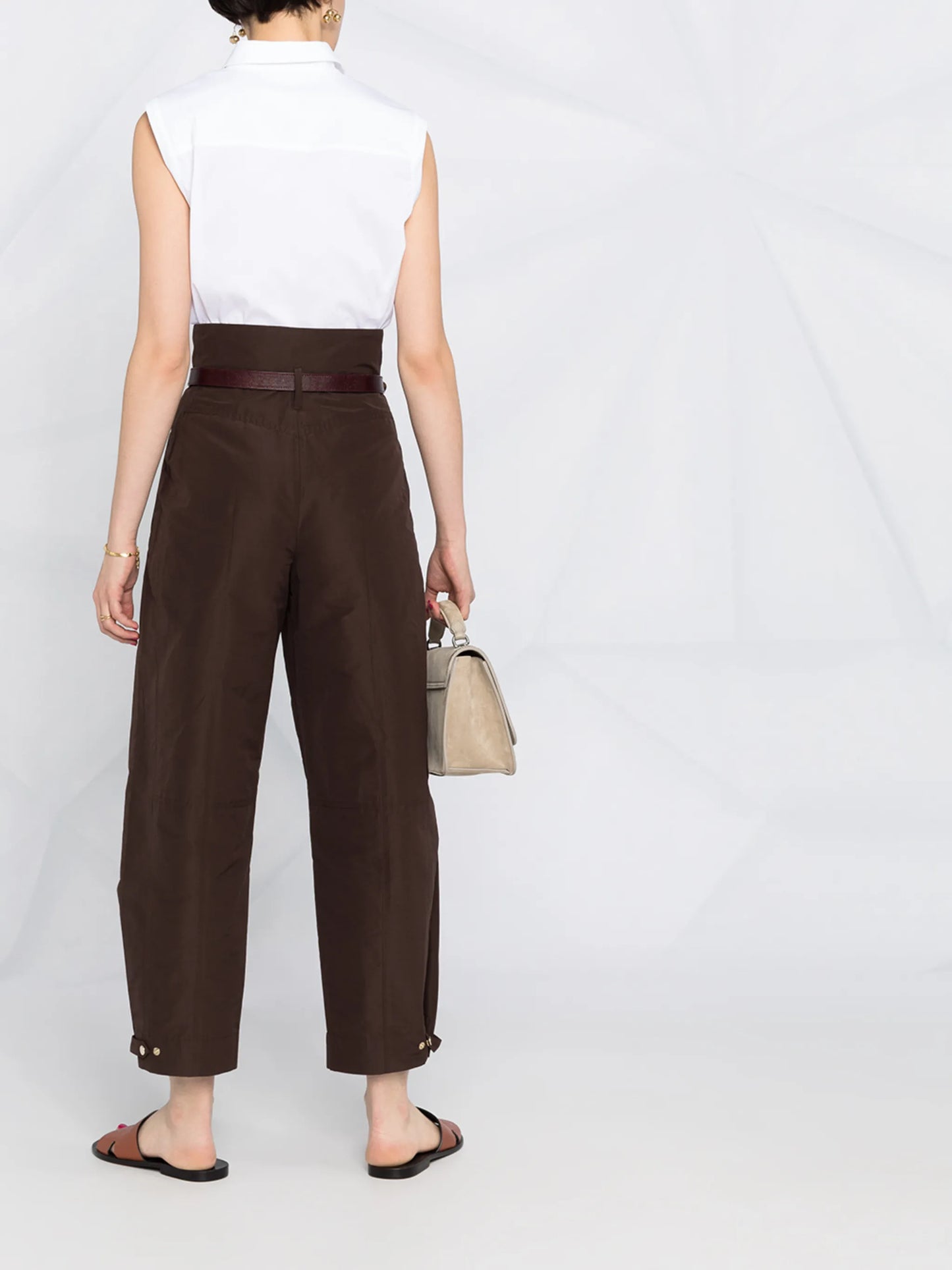 sleeveless button-down shirt