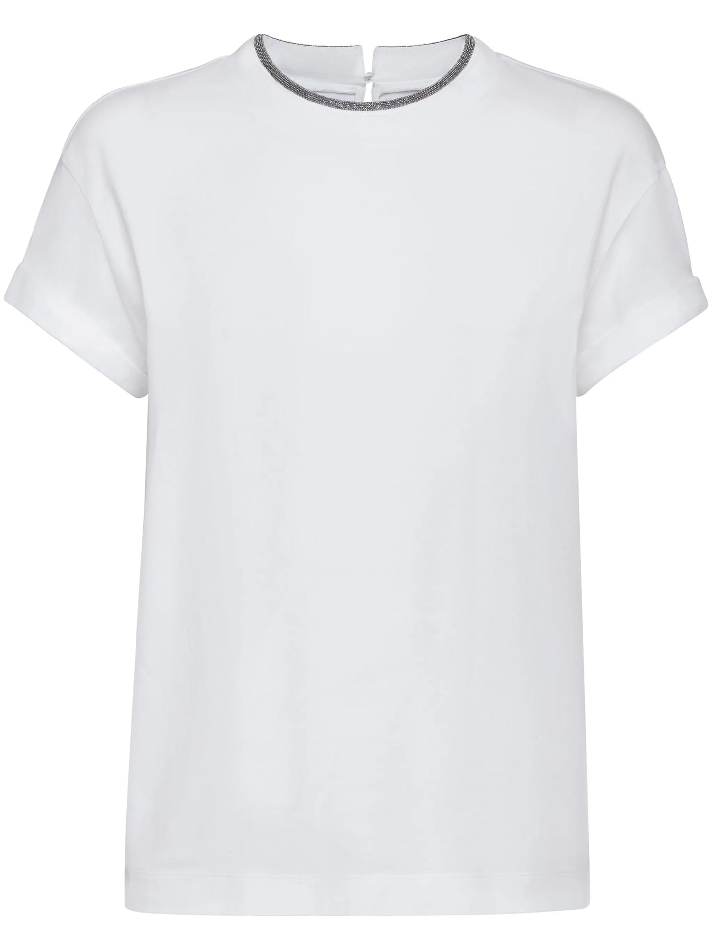 contrast-trim T-shirt