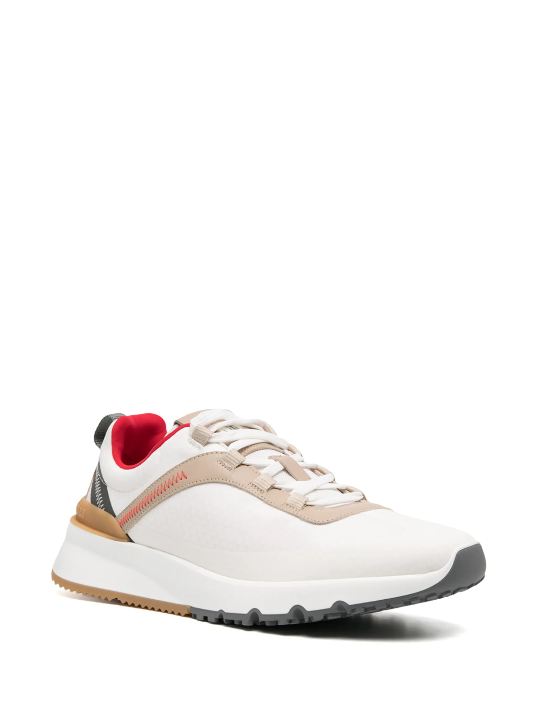 panelled low-top sneakers