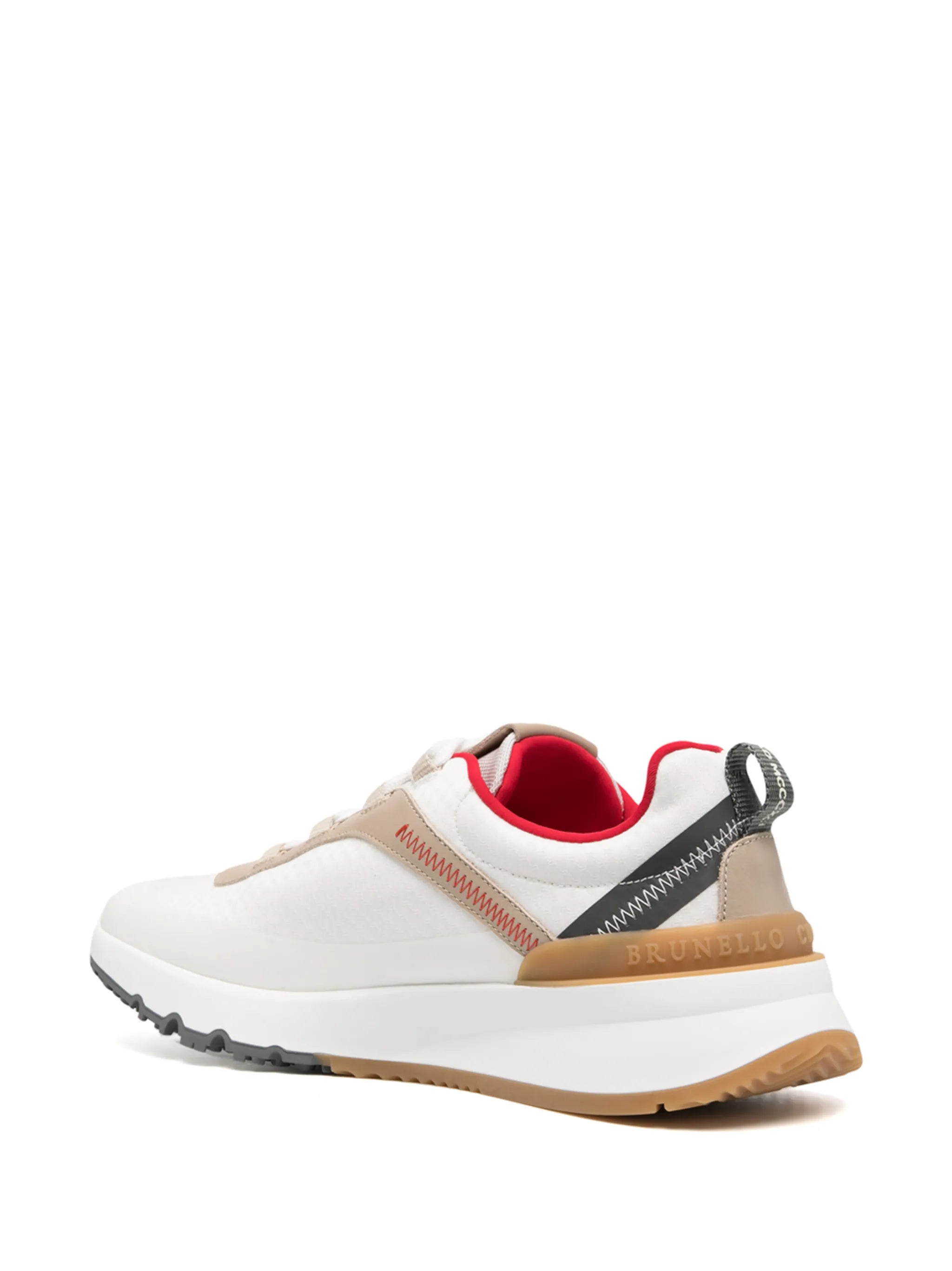 panelled low-top sneakers