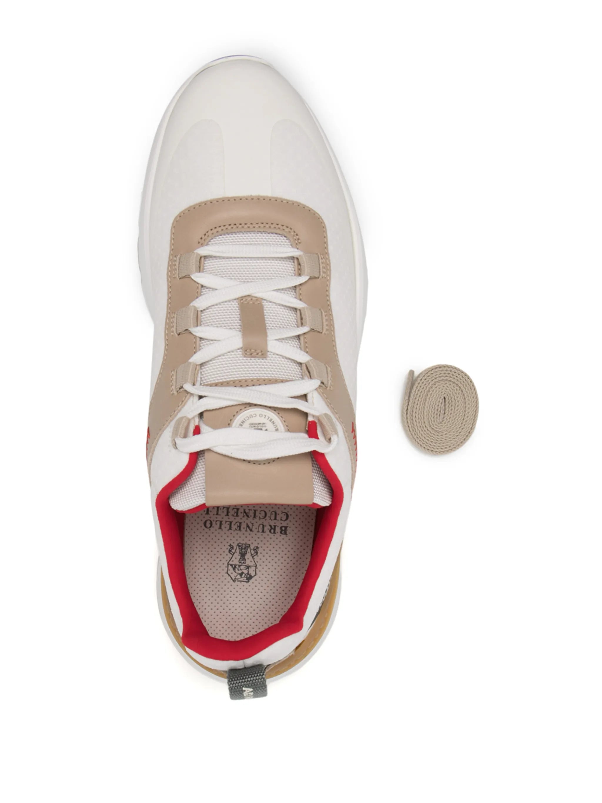 panelled low-top sneakers