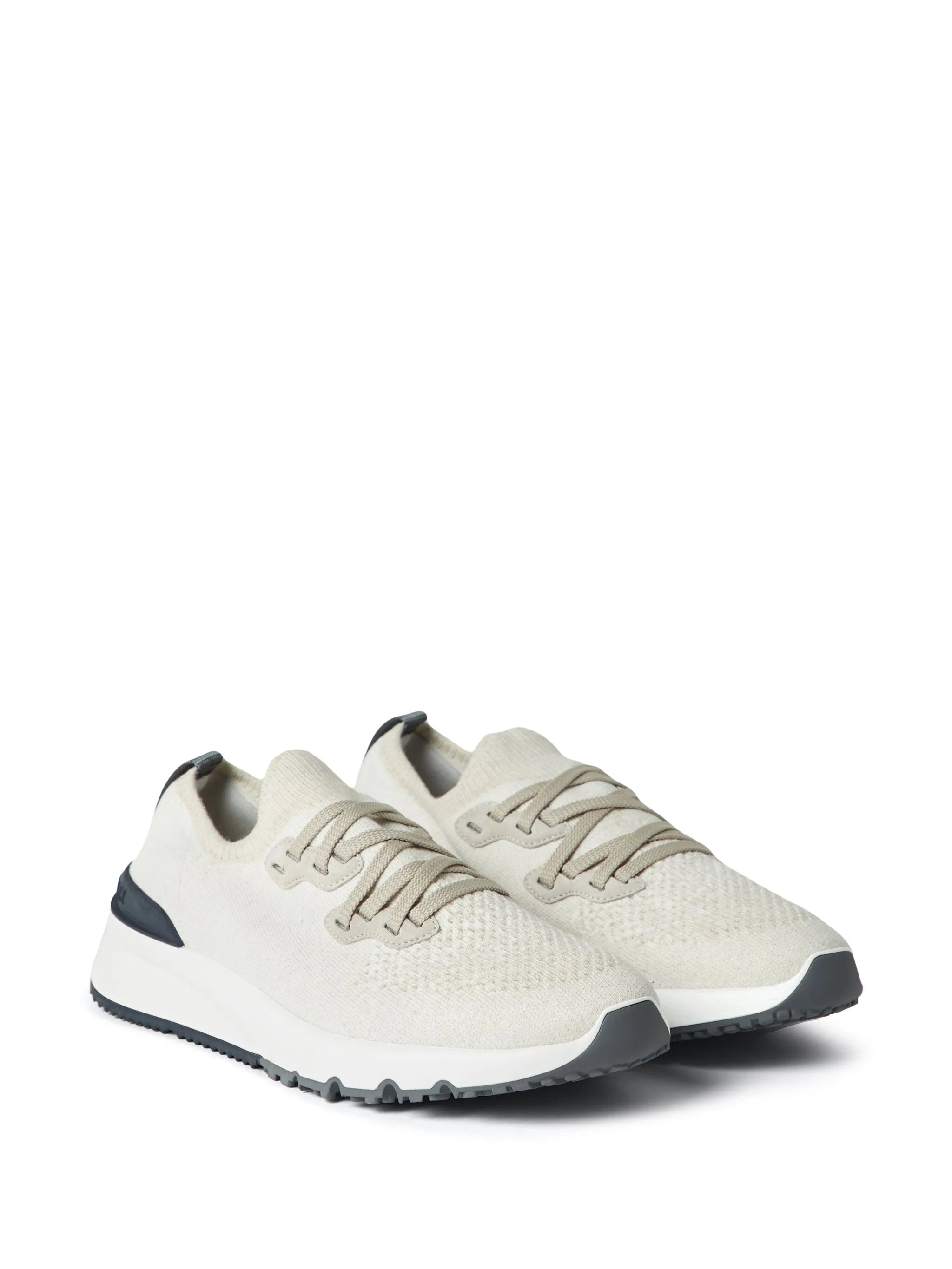 perforated-detail low-top sneakers