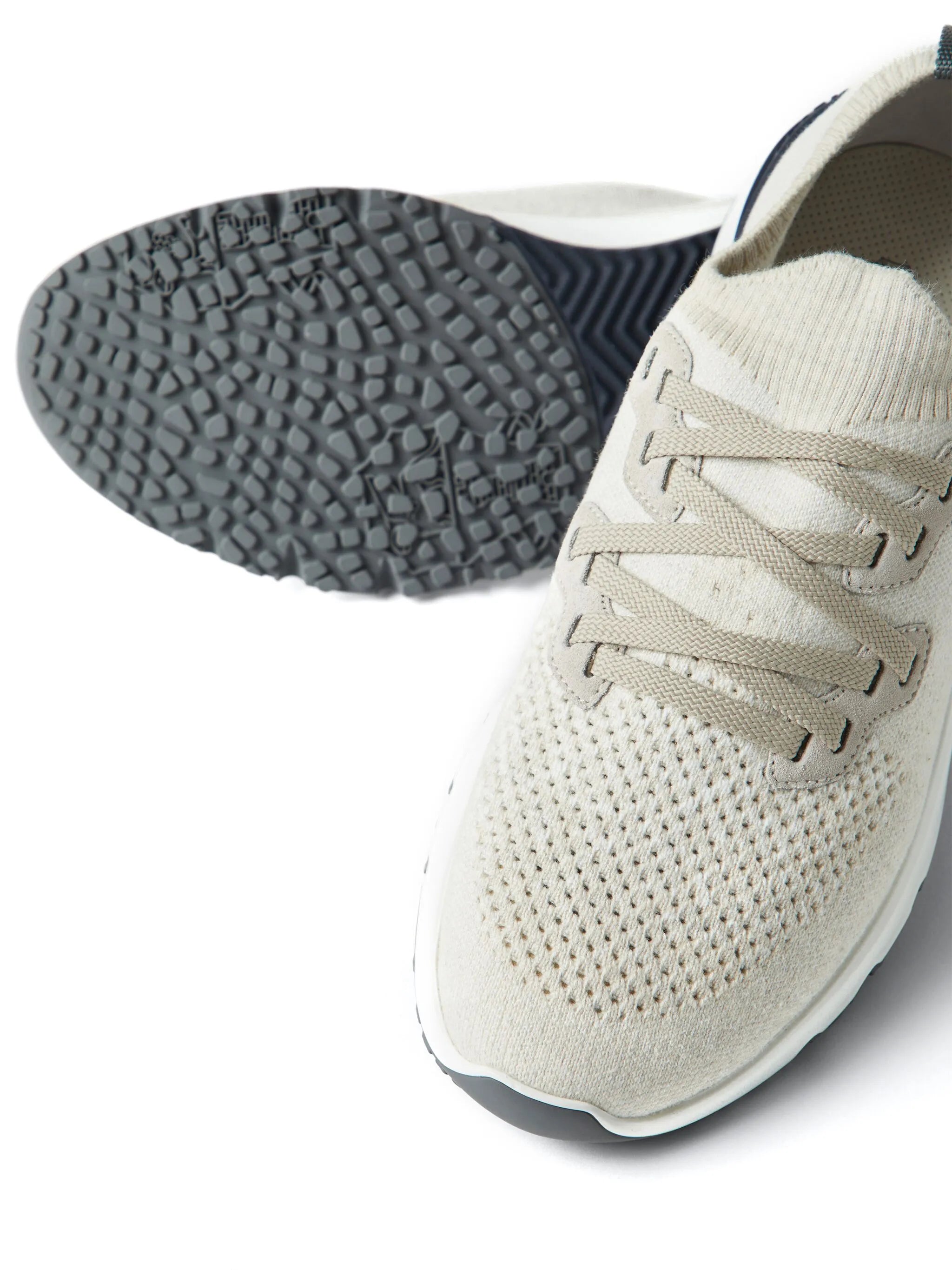 perforated-detail low-top sneakers