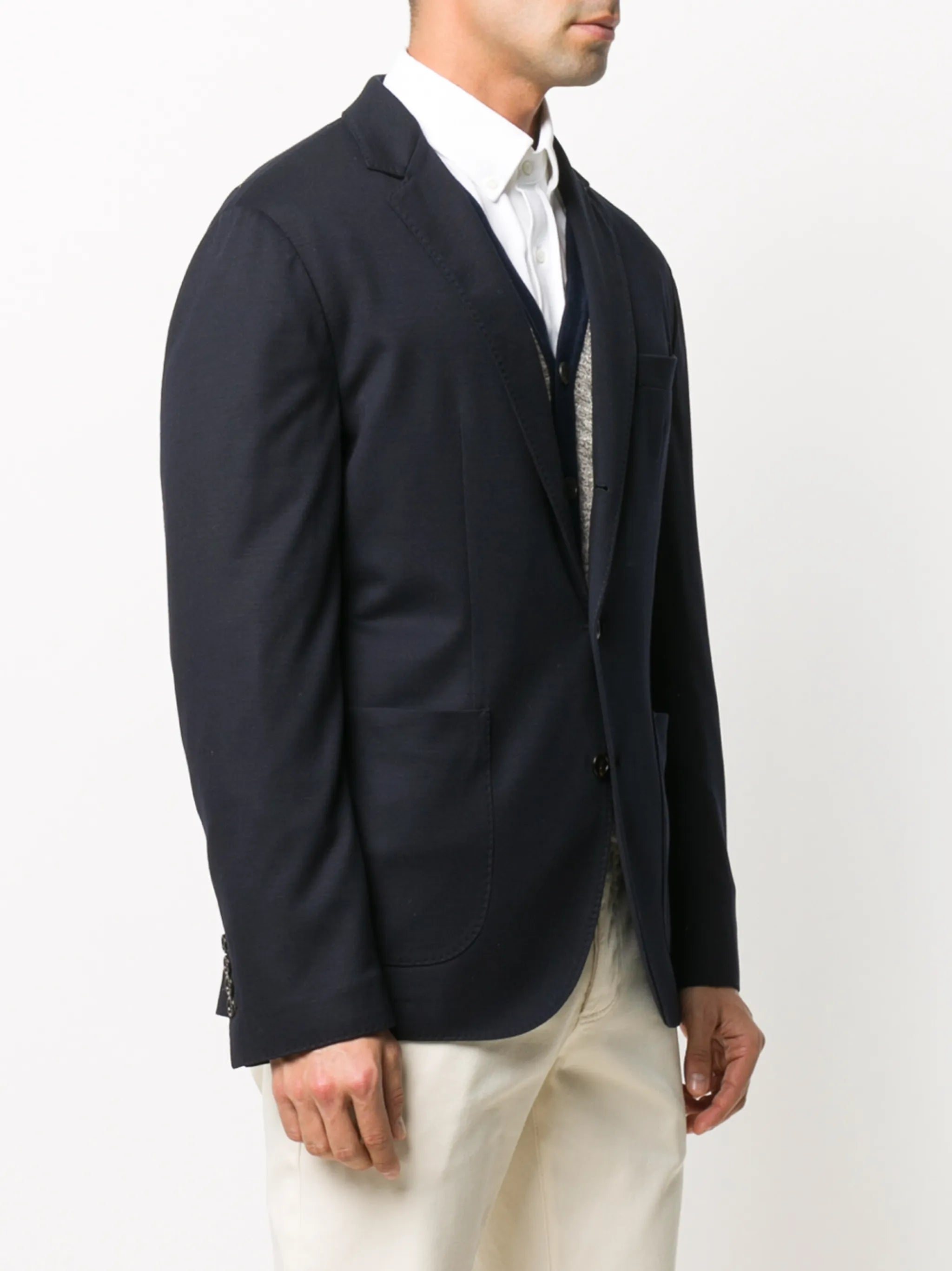 single-breasted fitted blazer