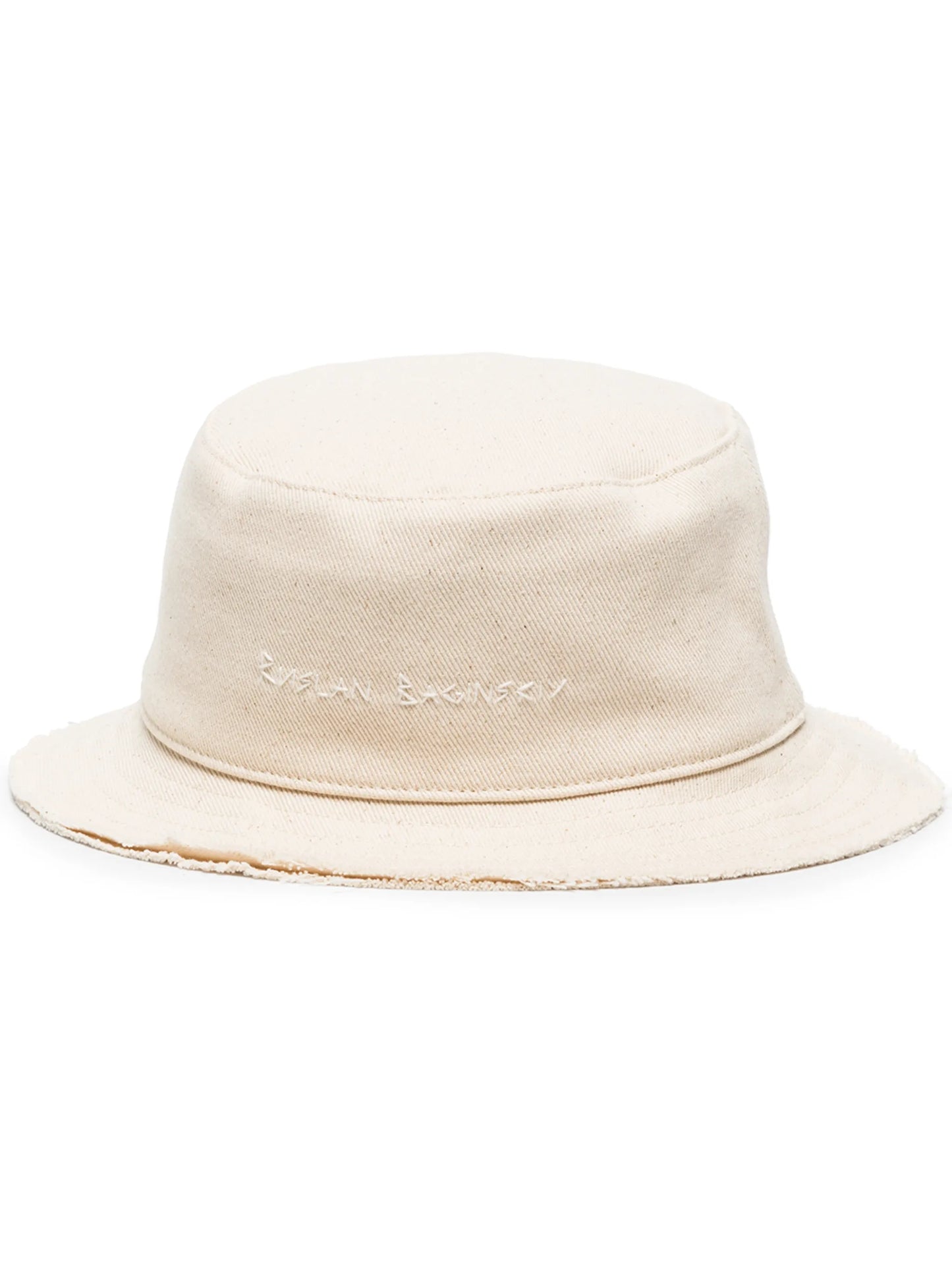 wide-brim bucket hat