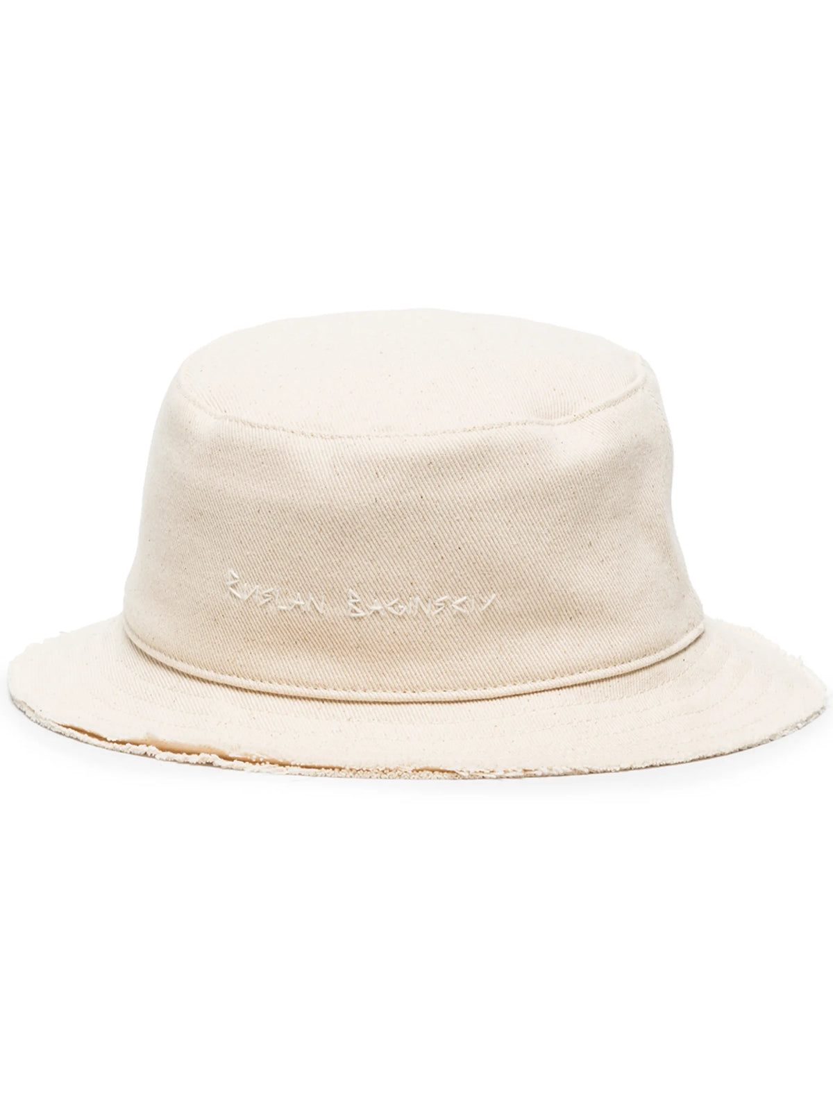 wide-brim bucket hat