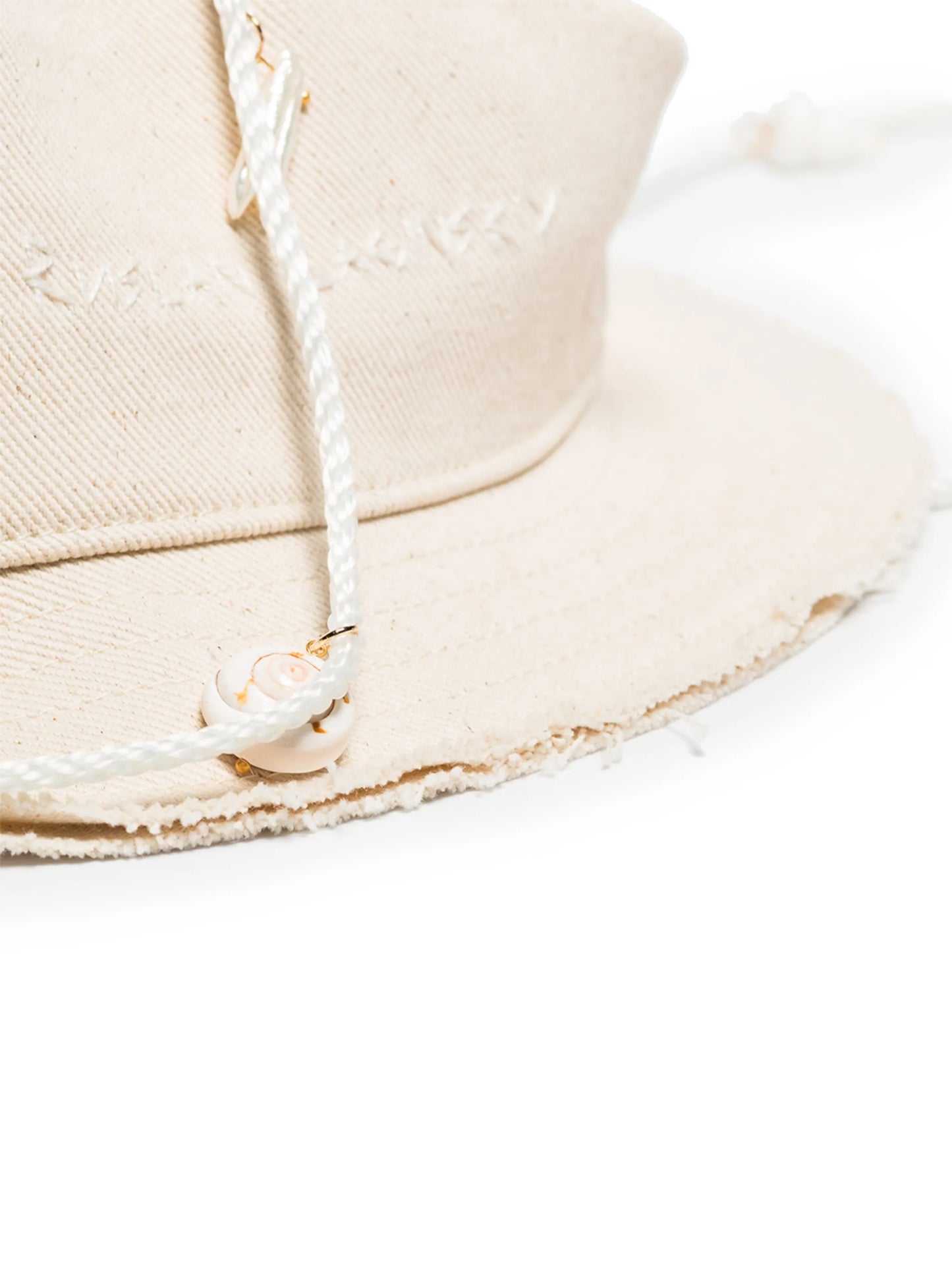 wide-brim bucket hat