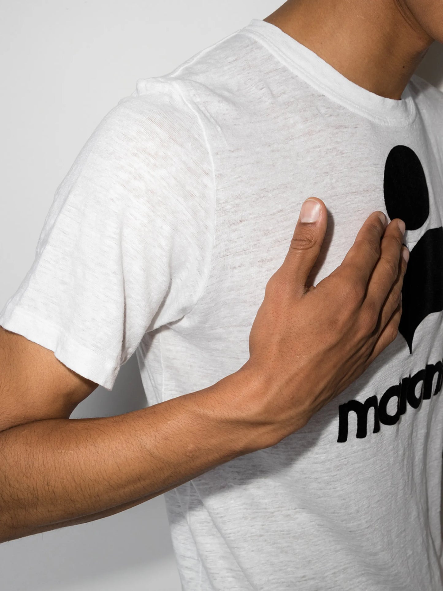logo-embossed T-shirt