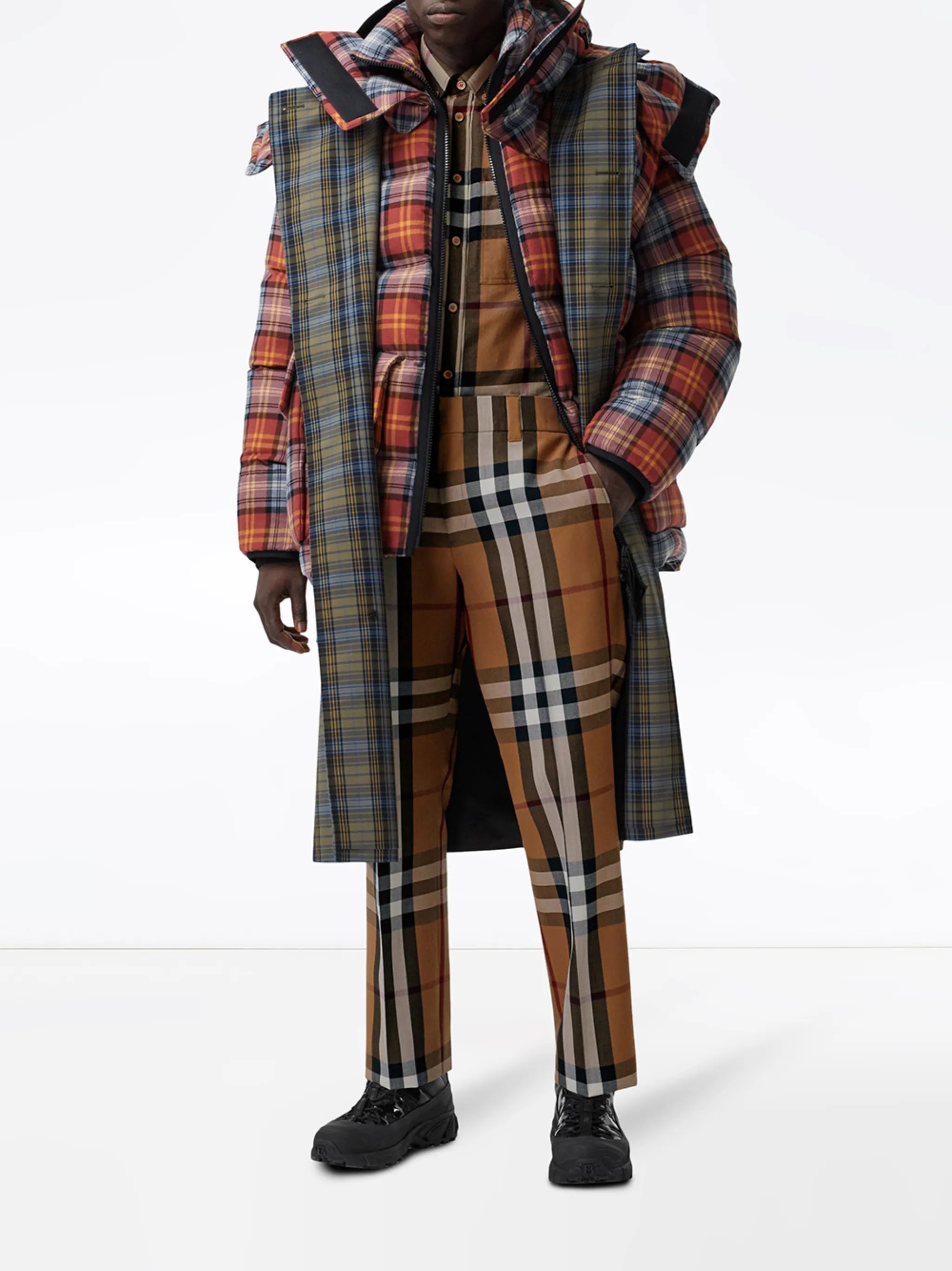 House Check tailored trousers