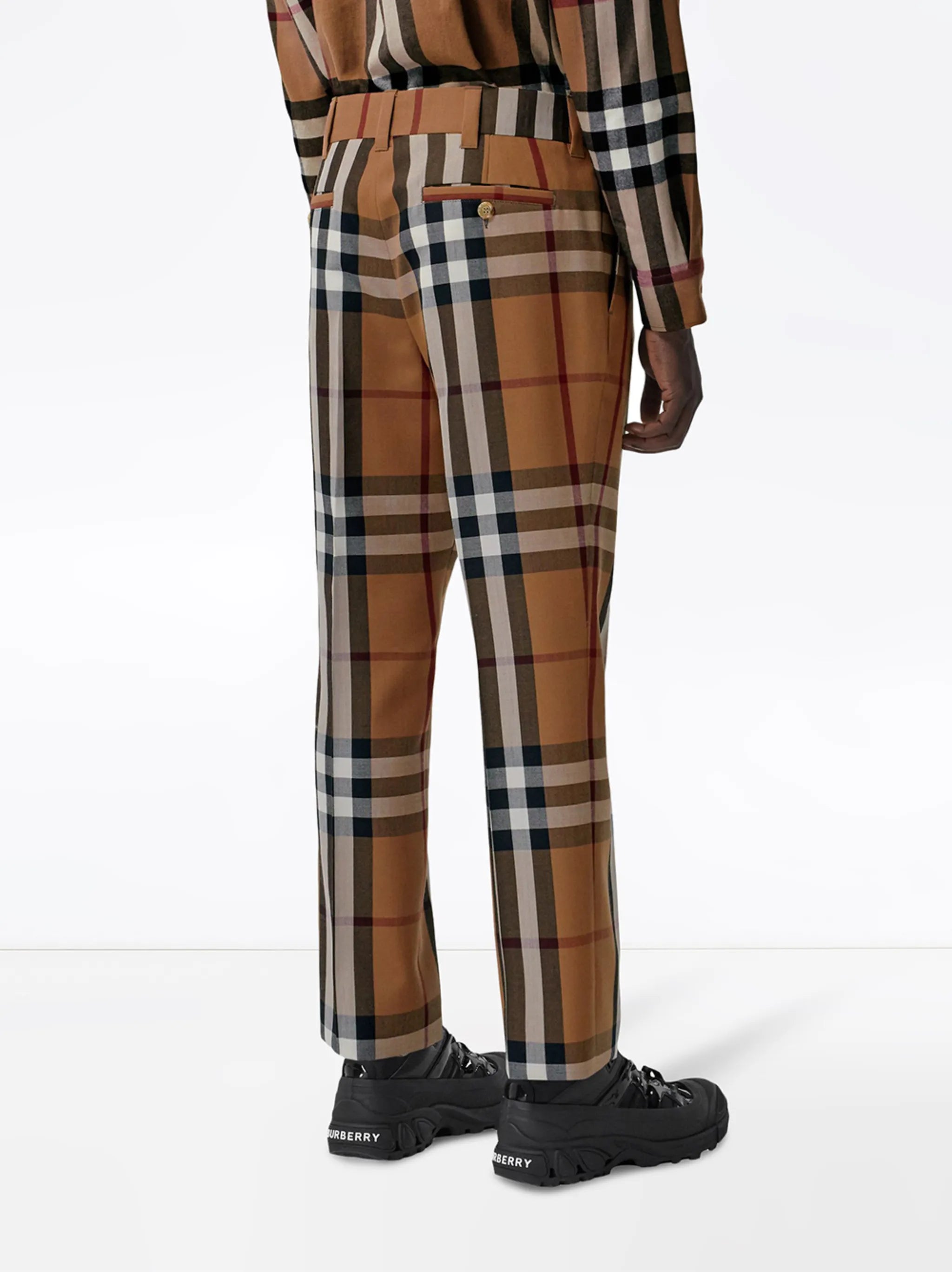House Check tailored trousers