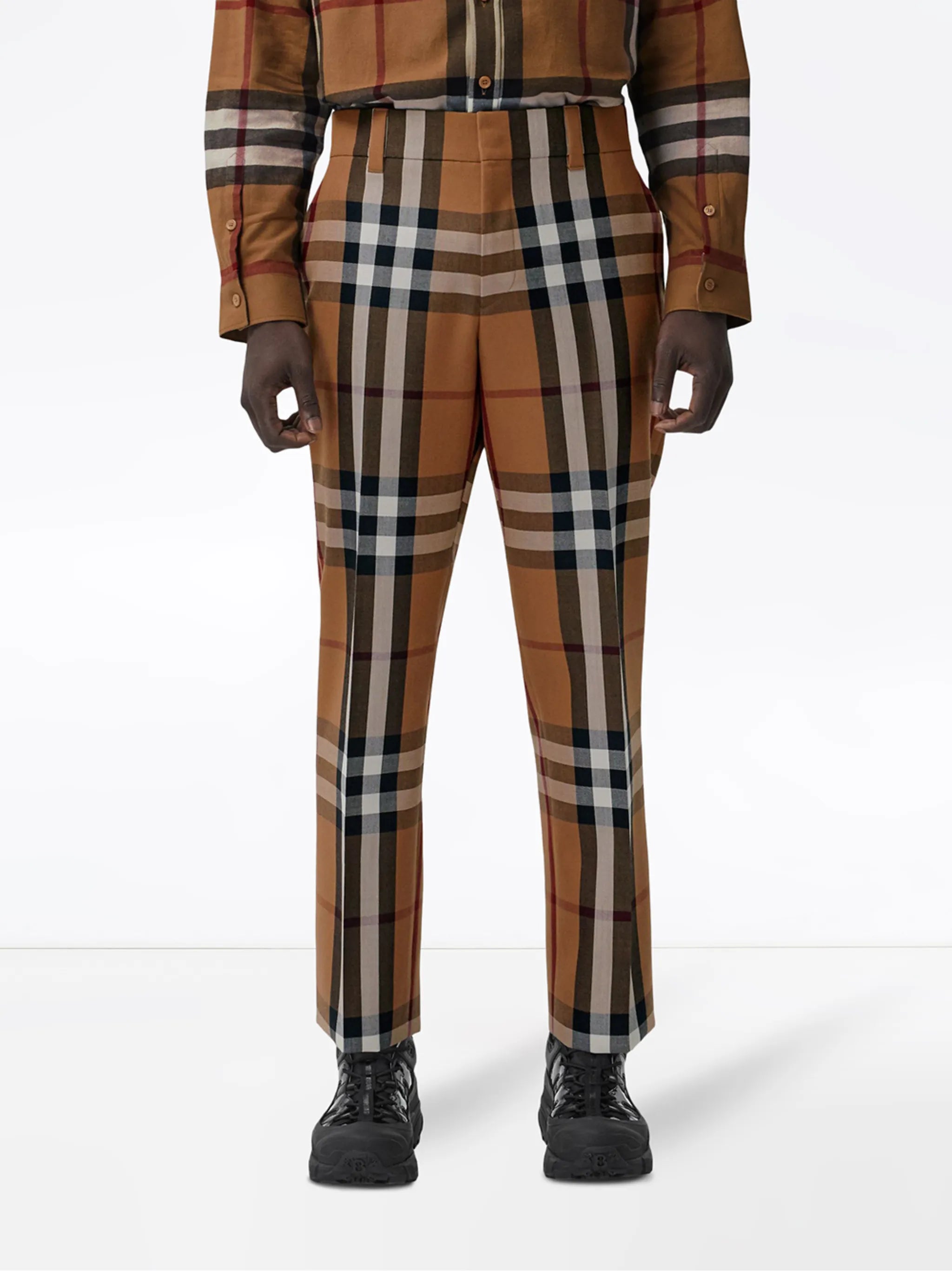 House Check tailored trousers
